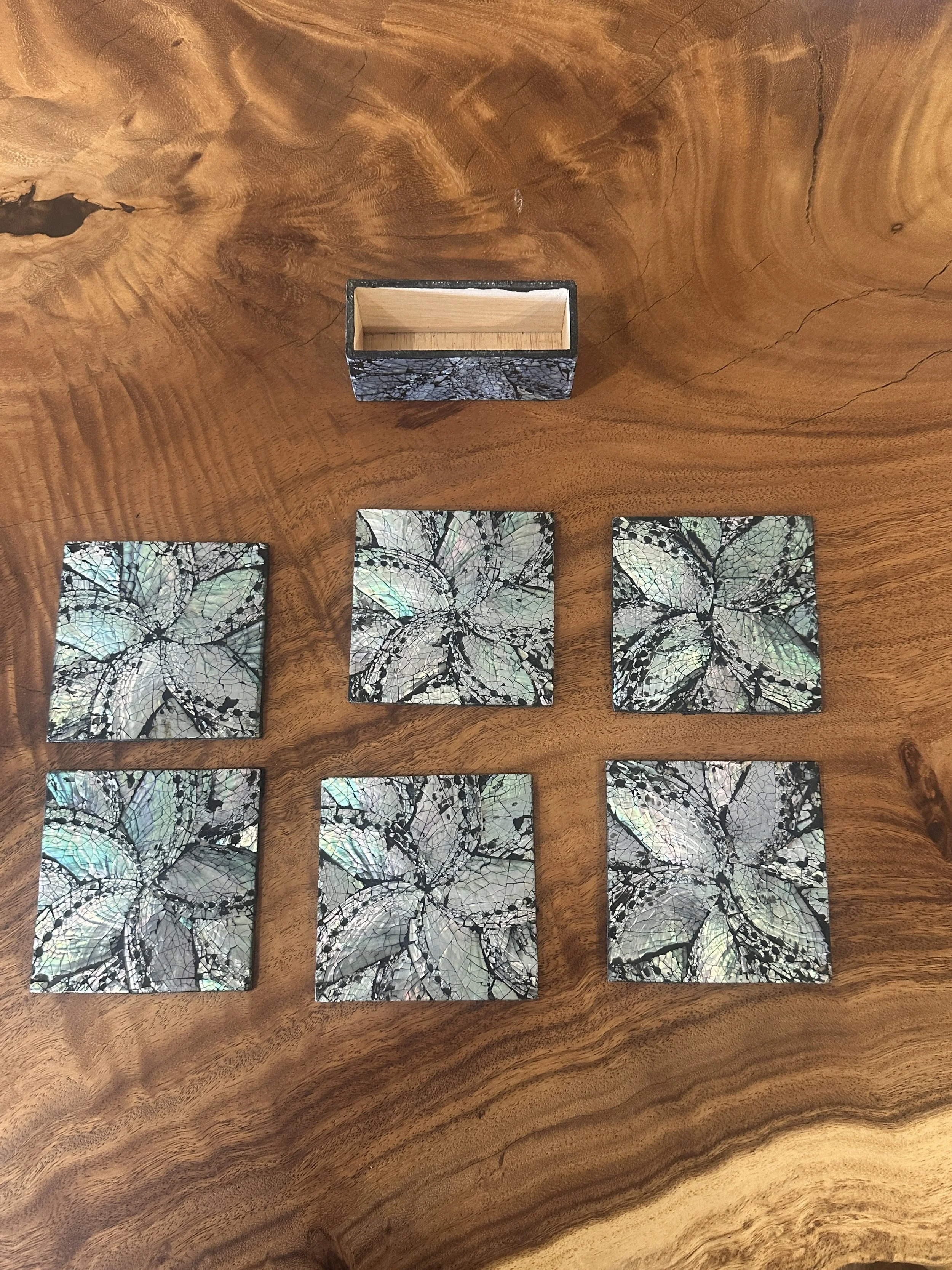 Mother of Pearl Coasters.JPG