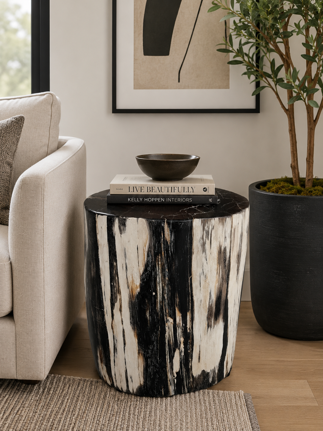 Petrified Side Table