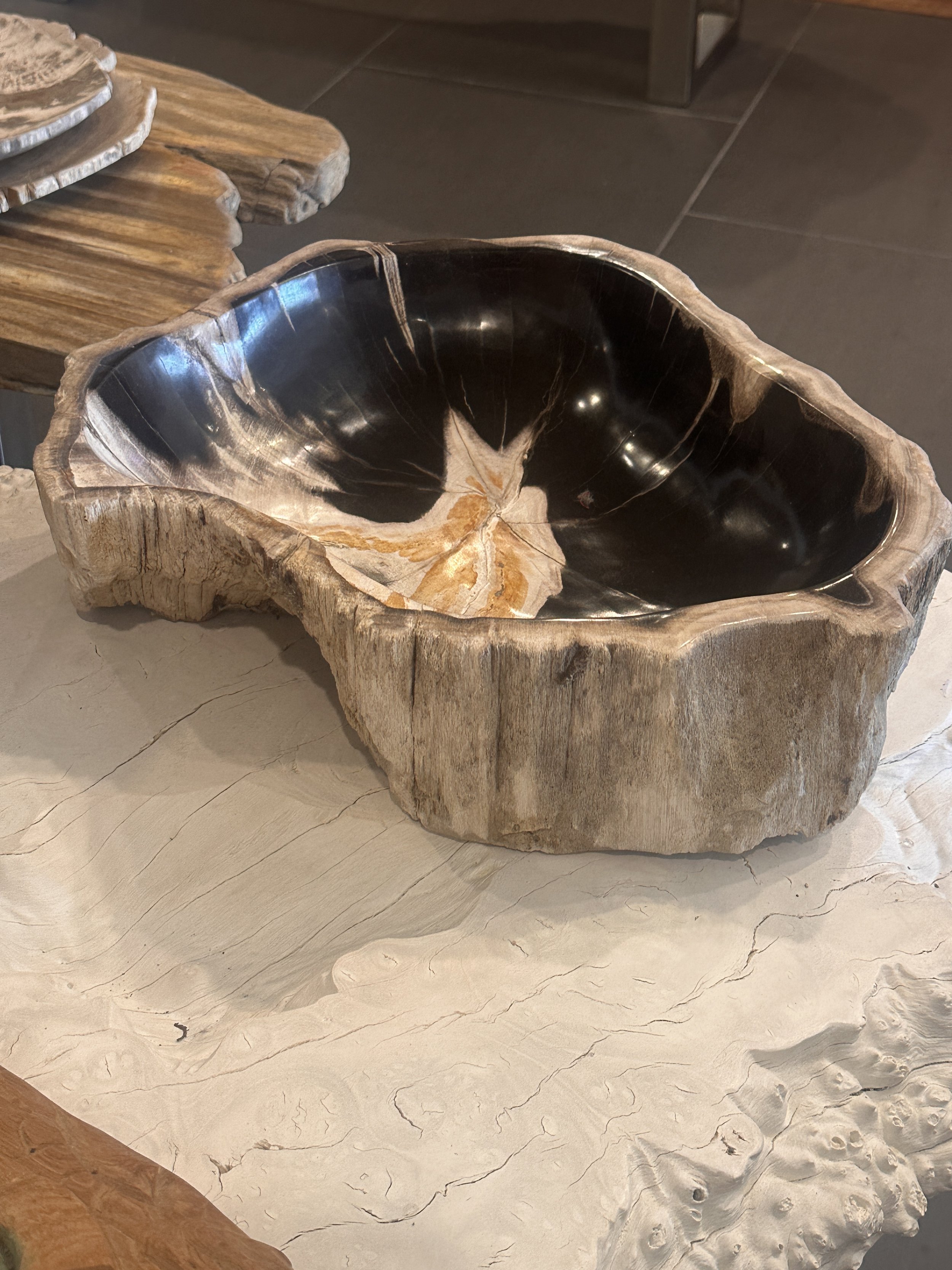 Custom Petrified bowl.JPG