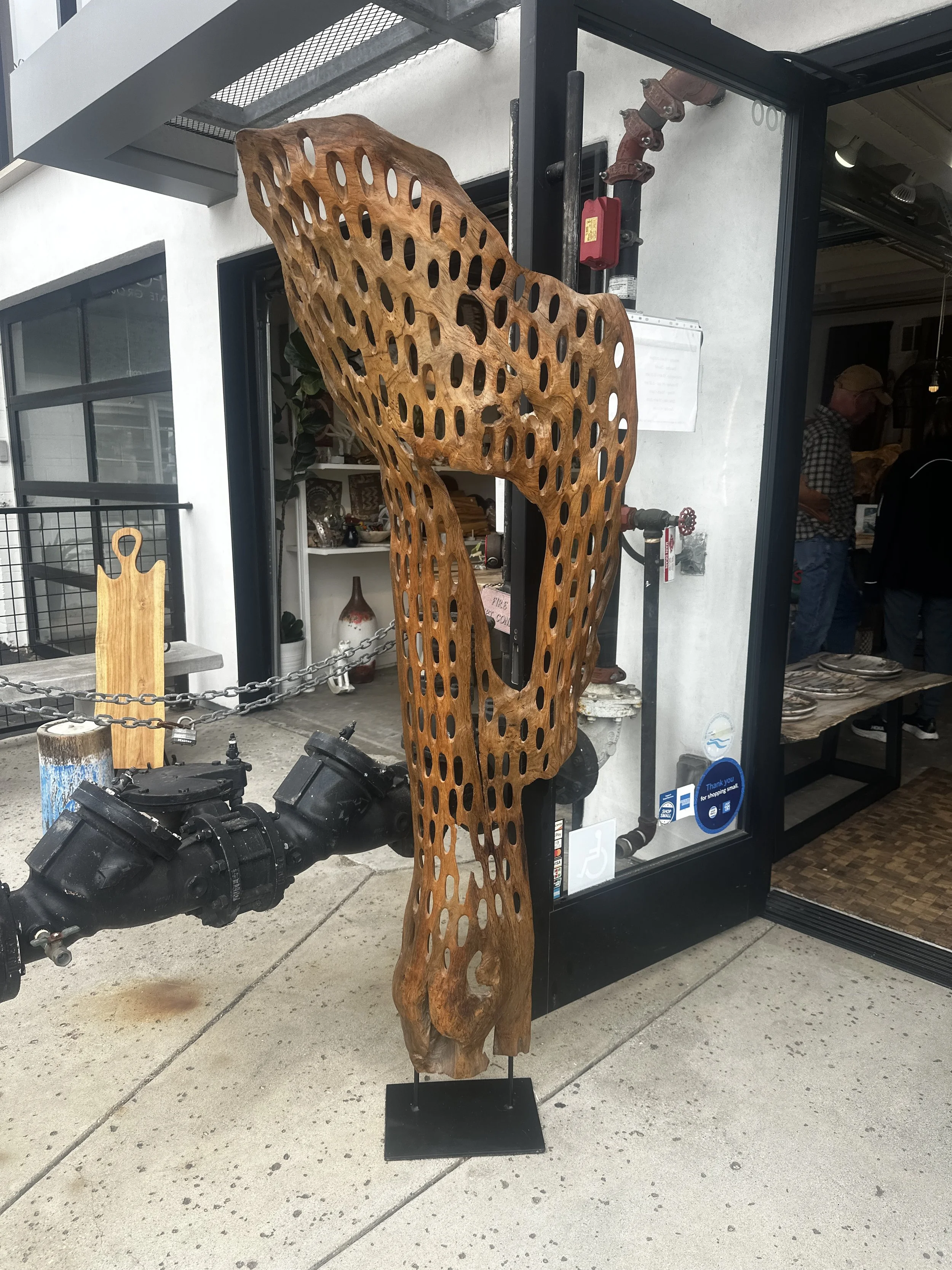 The Fan Teak Sculpture.JPG