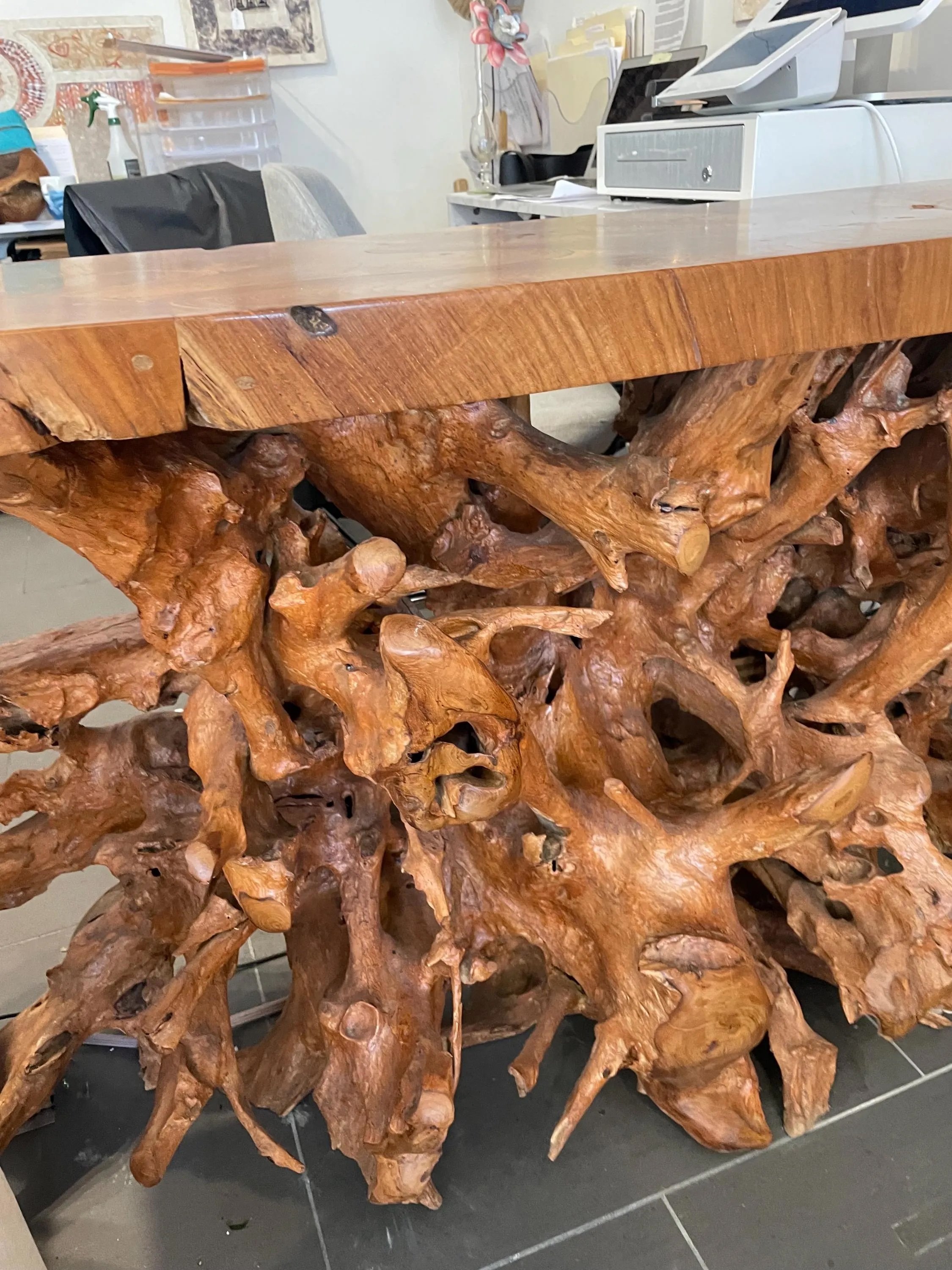 closeup of teak root console.jpeg