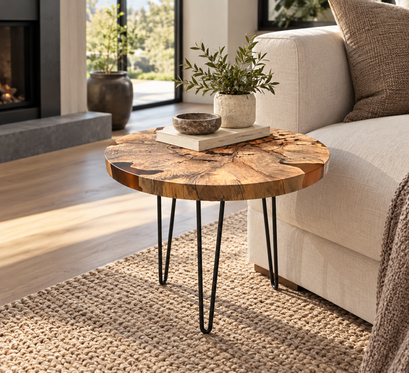 22" Round Tamarind end table with Champagne resin.PNG