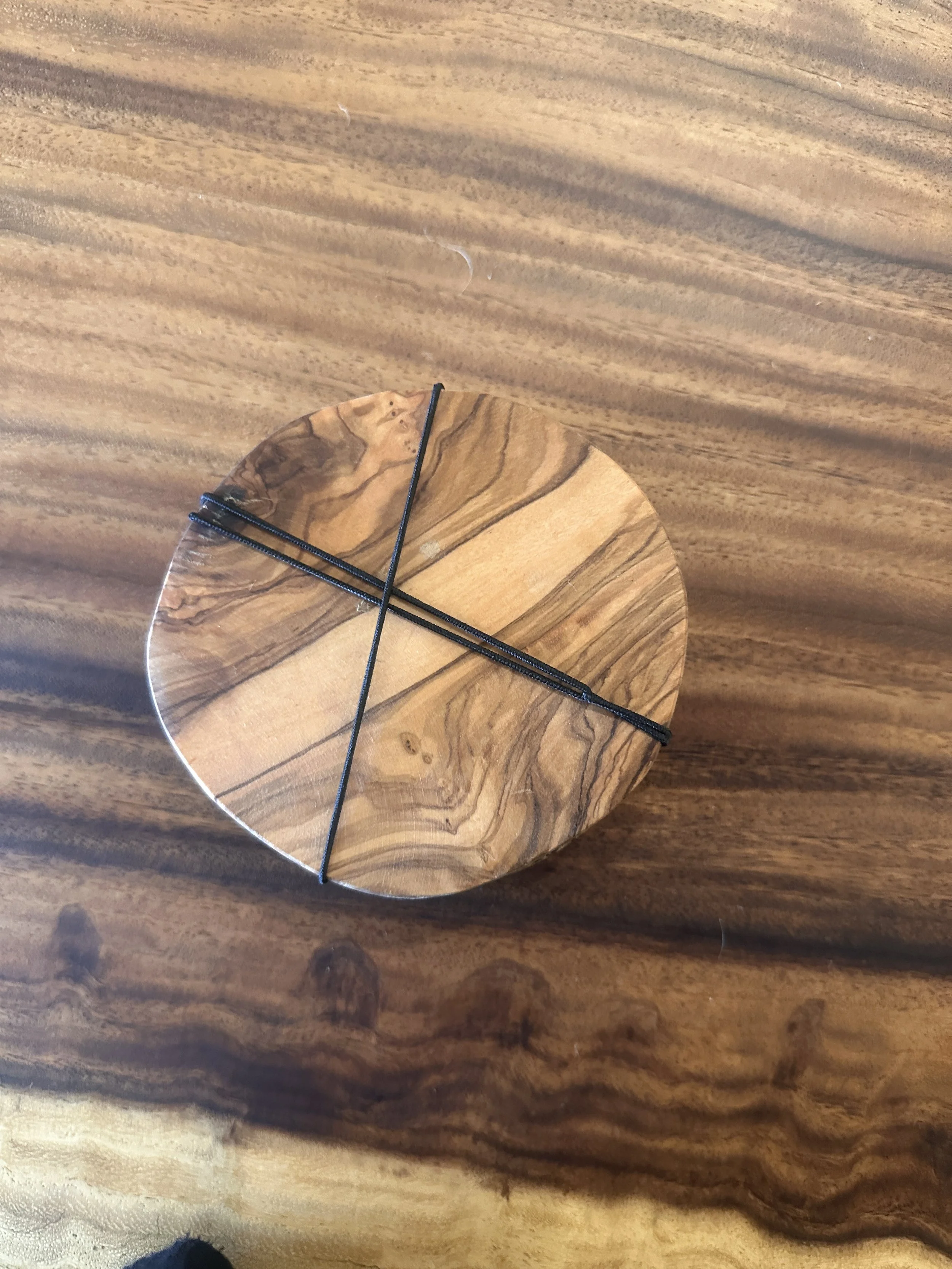 Olive wood coasters in .JPG