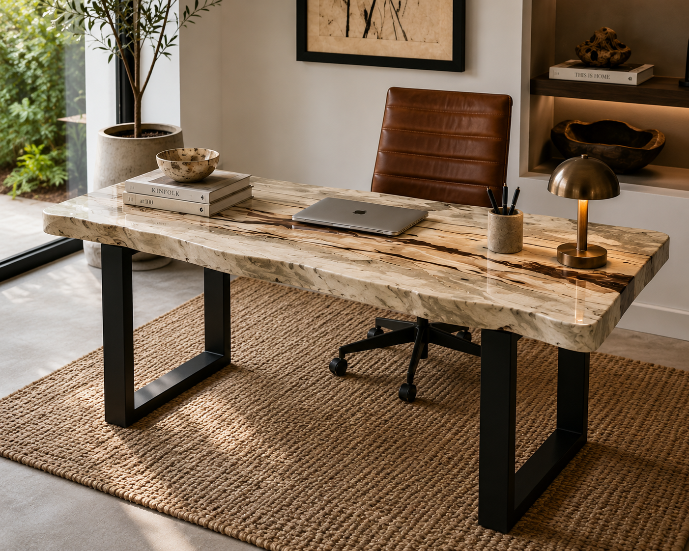 Custom 53" x 27" Tamarind Coffee Table / Desk
