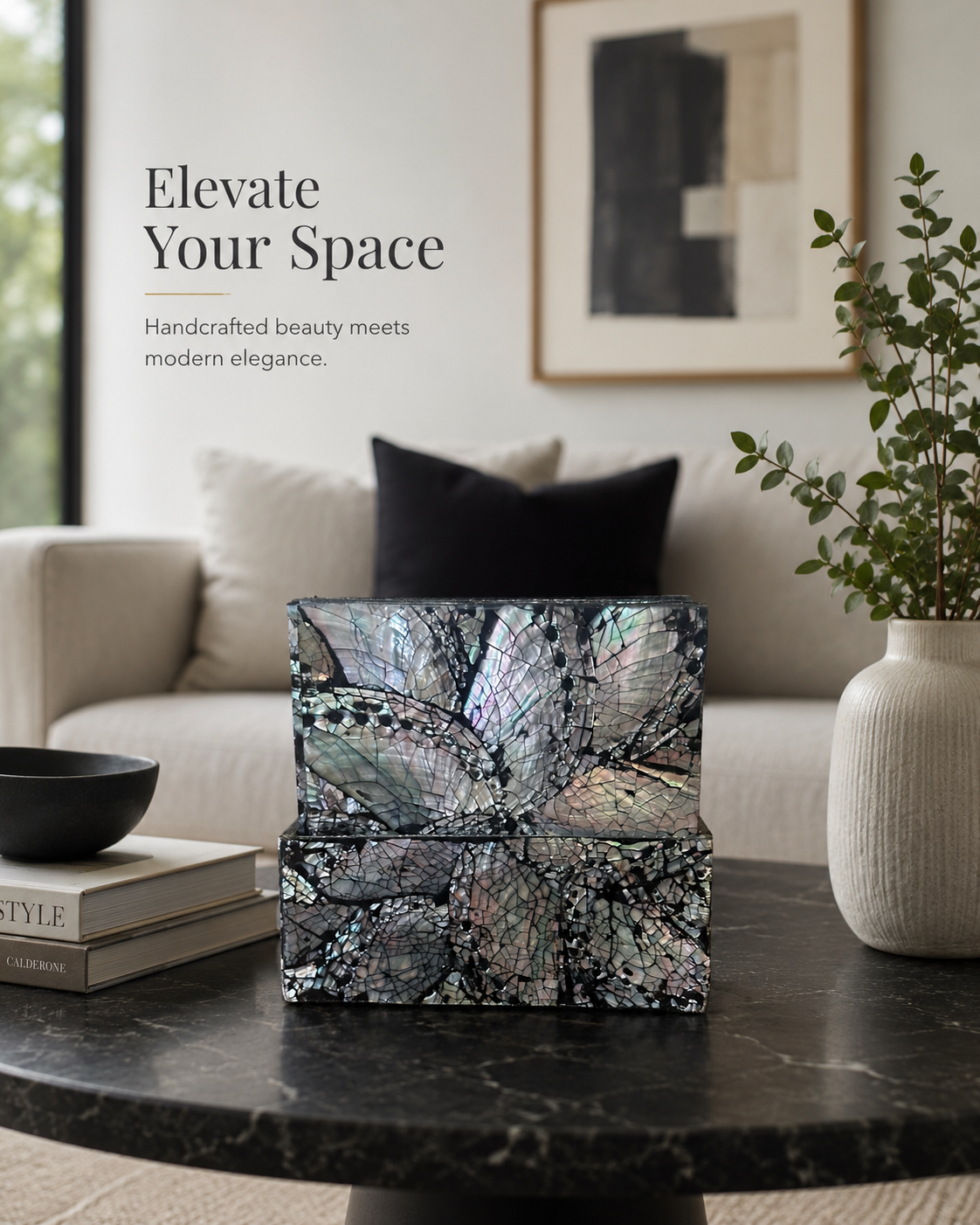 Mother of pearl Shell coaster set.PNG