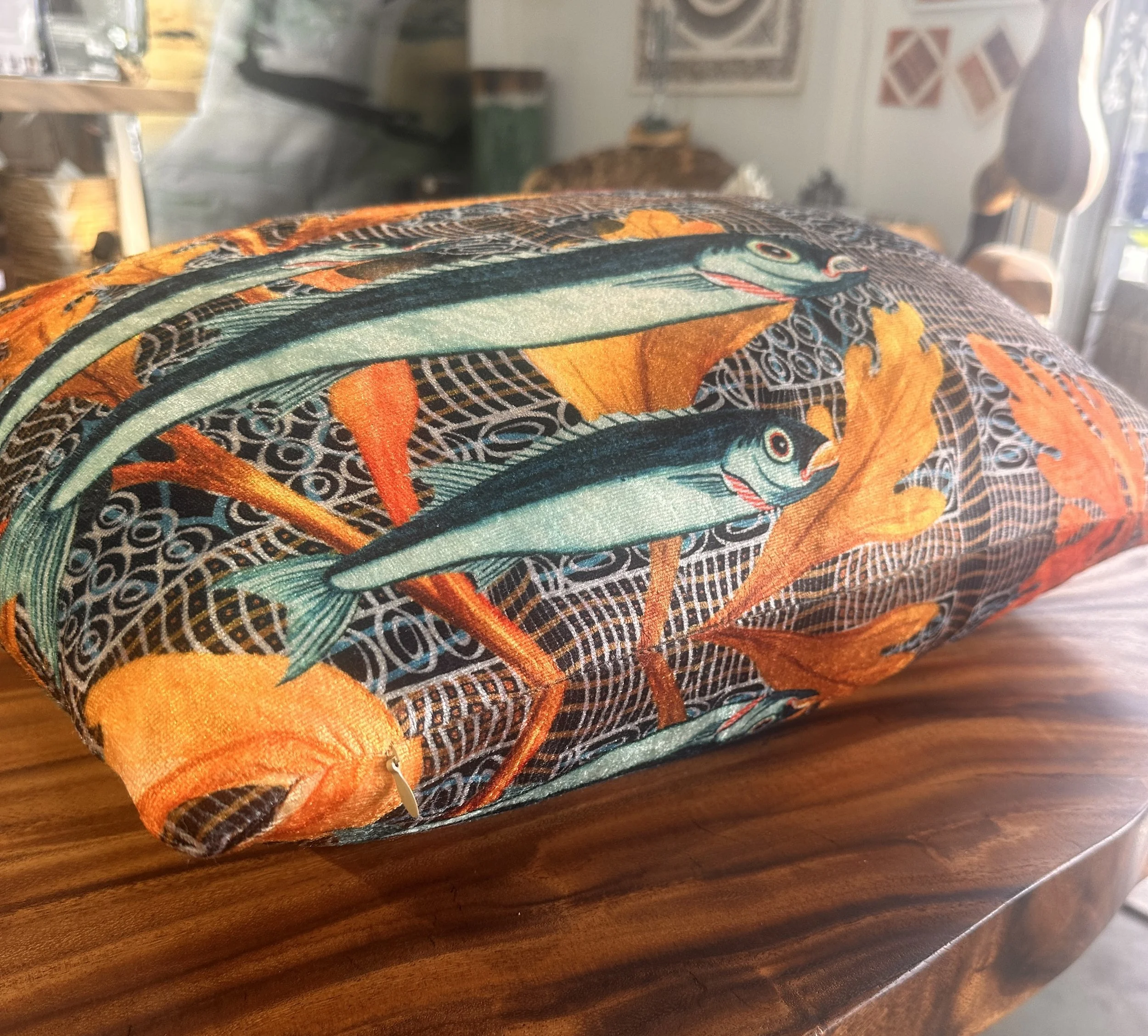 22 inch velvet pillow weall swim together.JPG