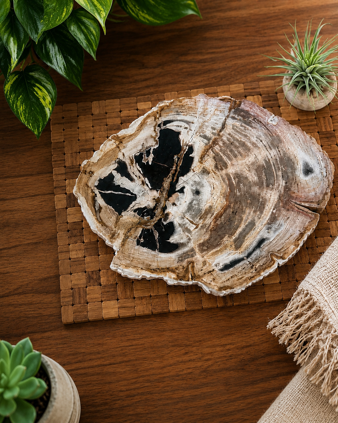 Organic Petrified Plates