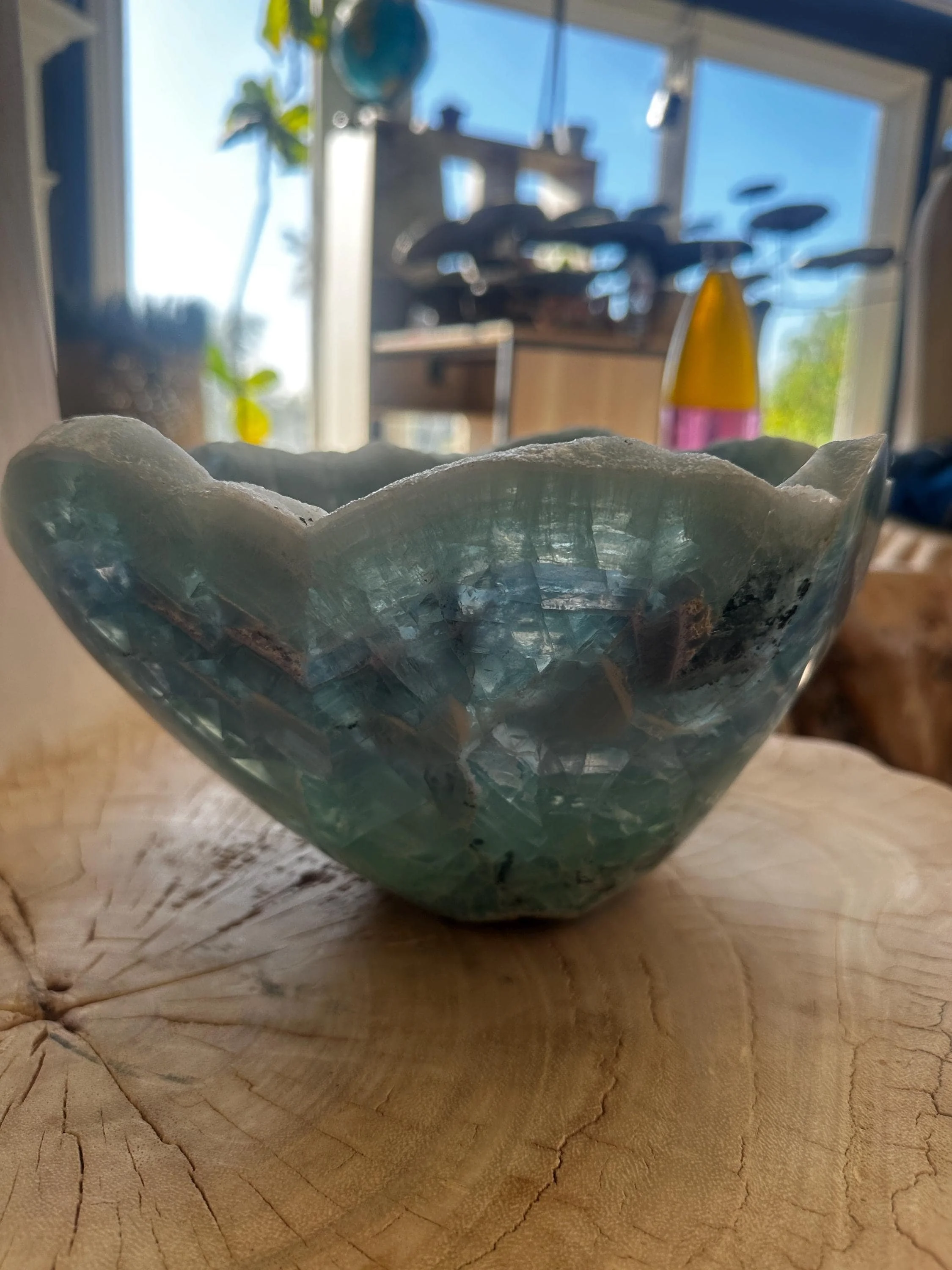 Large Fluorite Bowl - Round Shape