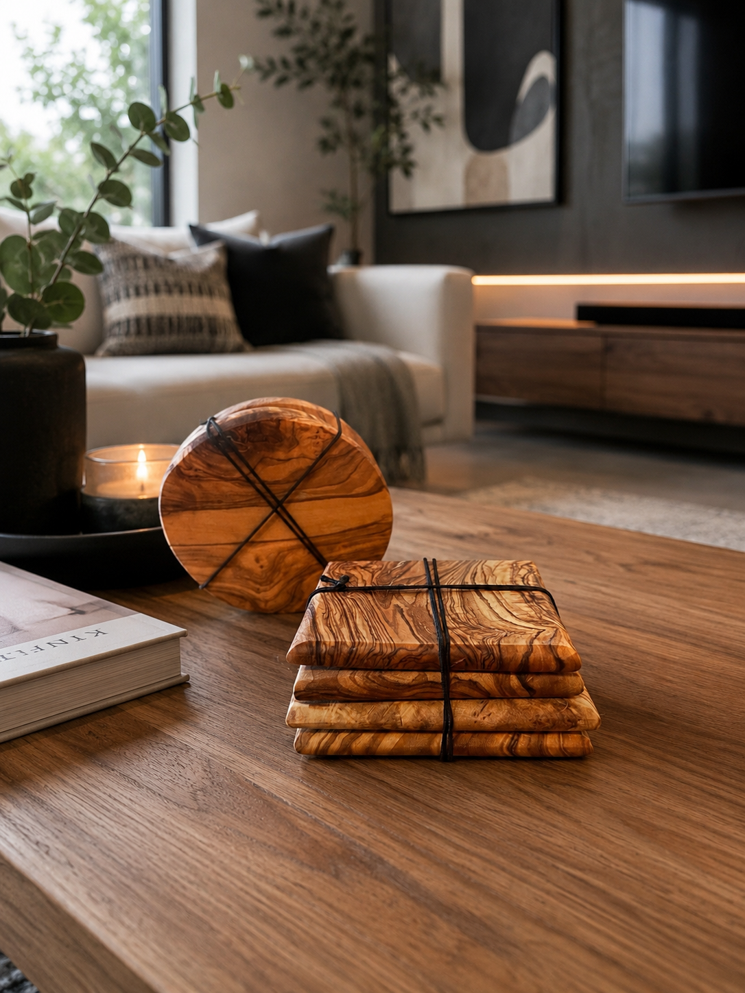 Stagged Olive wood coasters.PNG