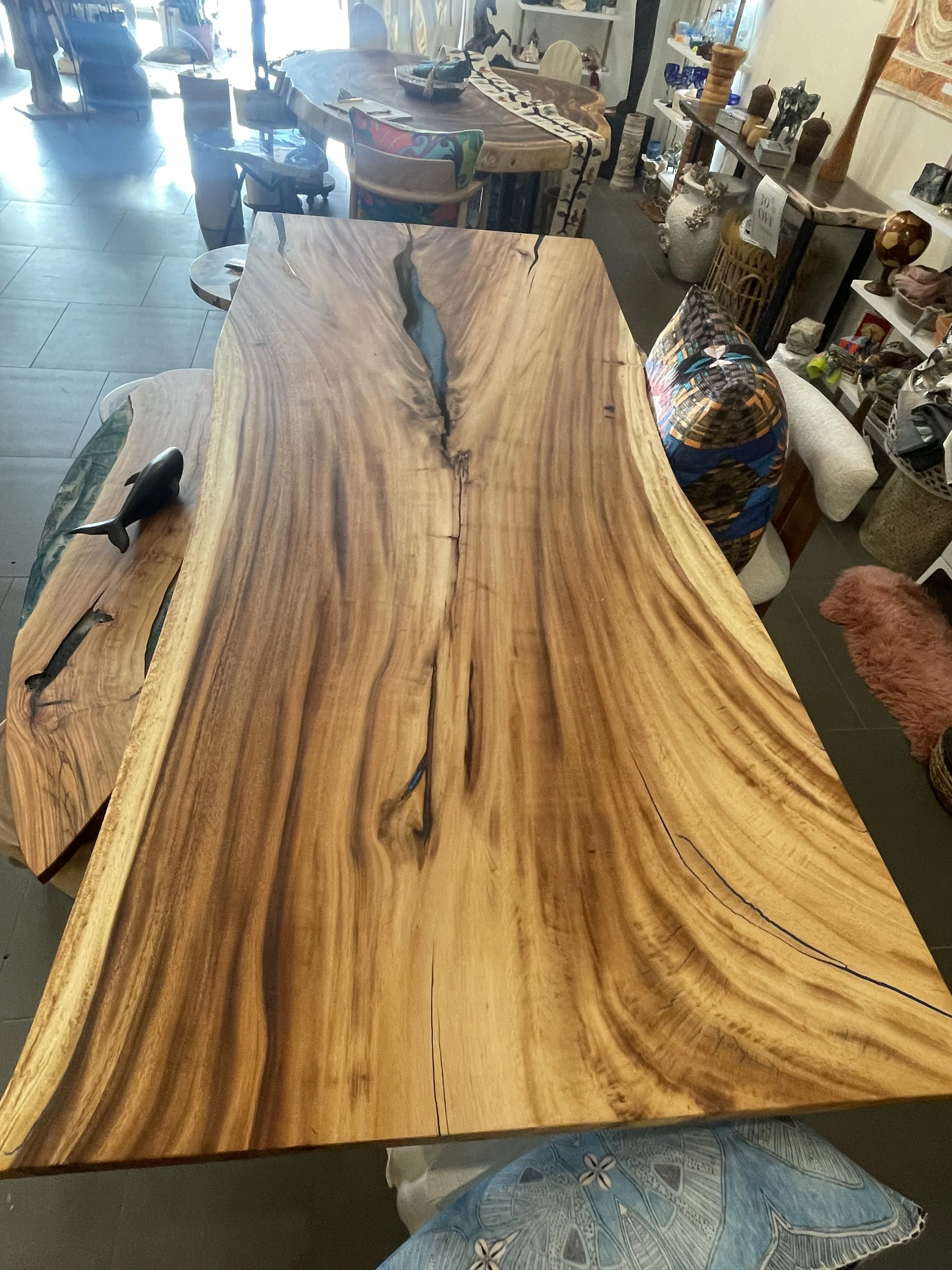 Dining room table of acacia and blue epoxy resin.jpeg