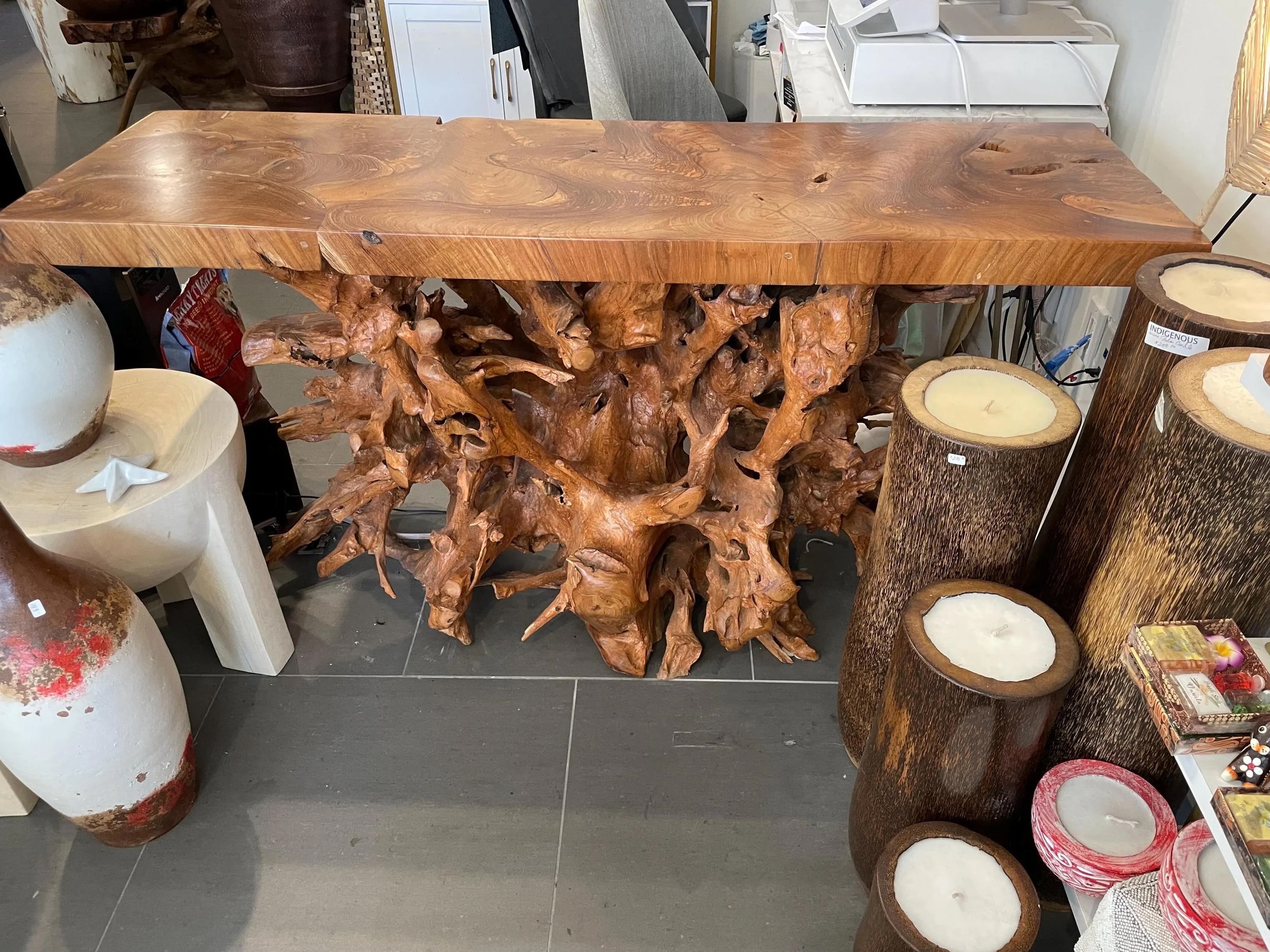 front view of. Teak root console webp.jpeg