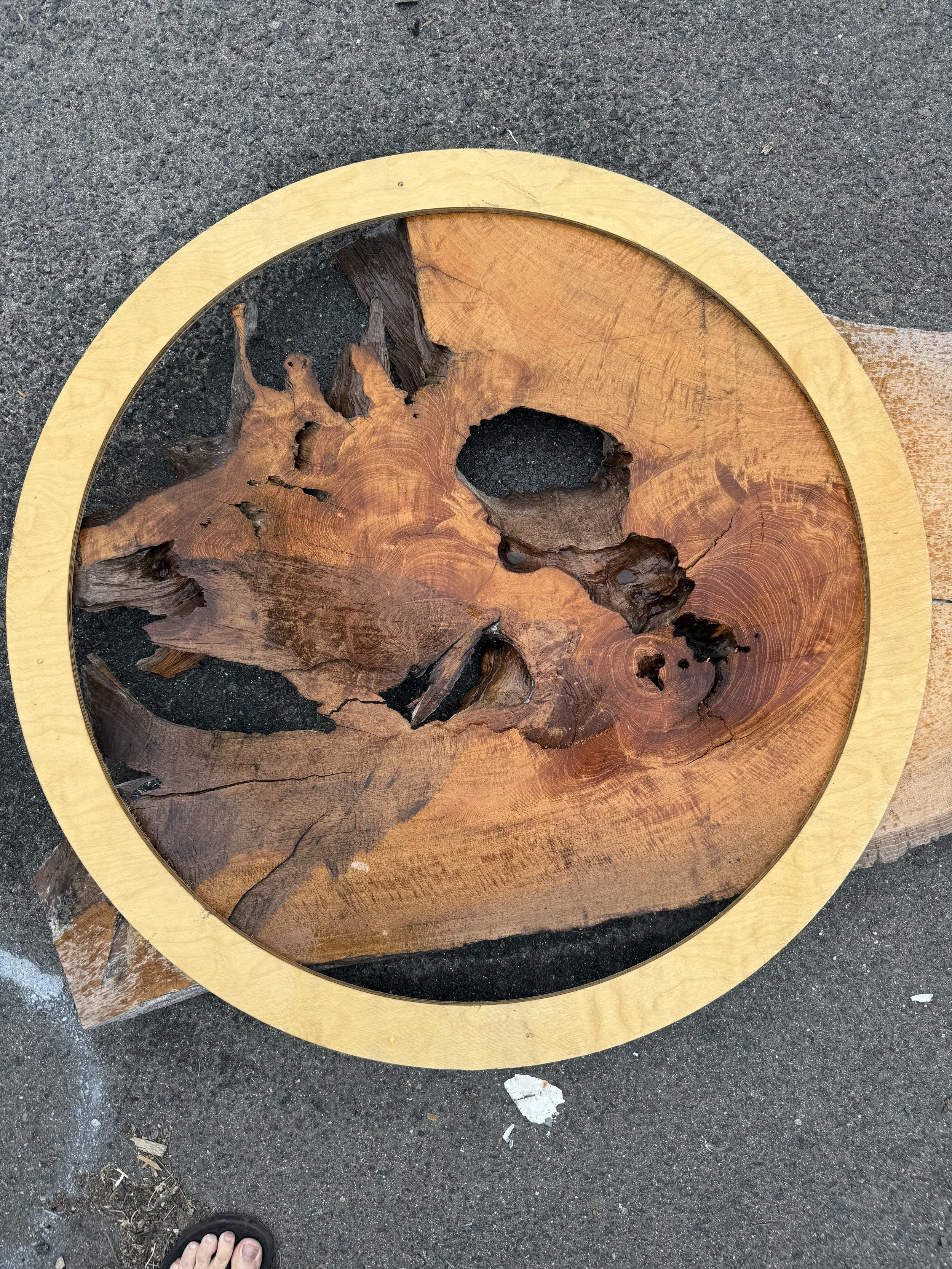Custom live edge table handcrafted in San Diego by Indigenous by La Rue