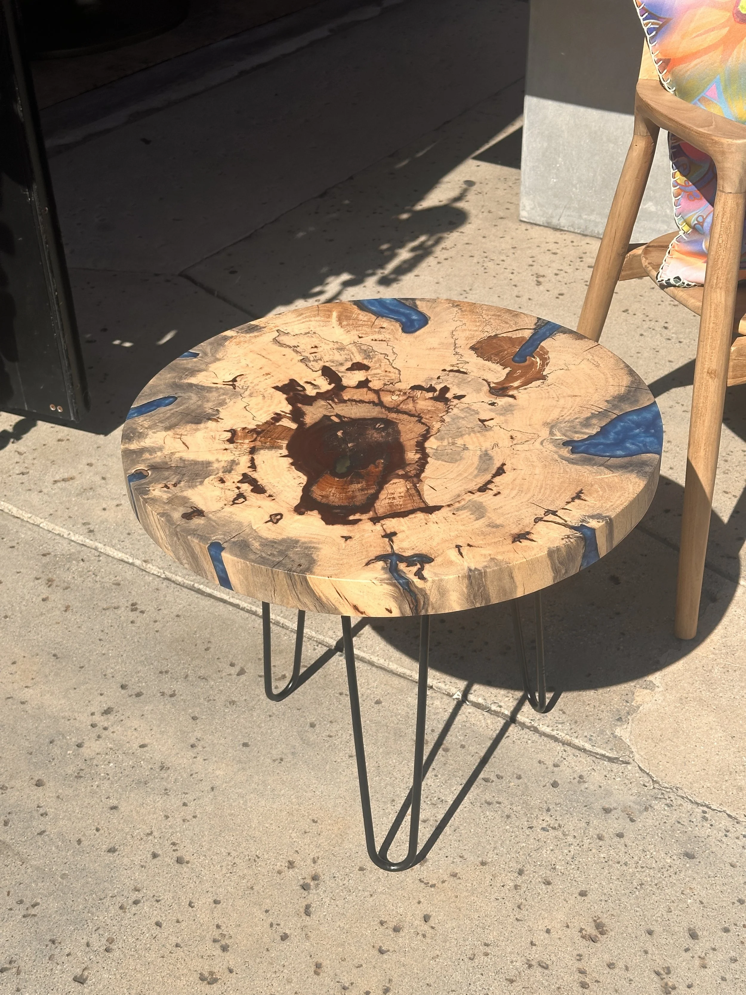 Tamarind Ocean Blue resin ENd table.JPG