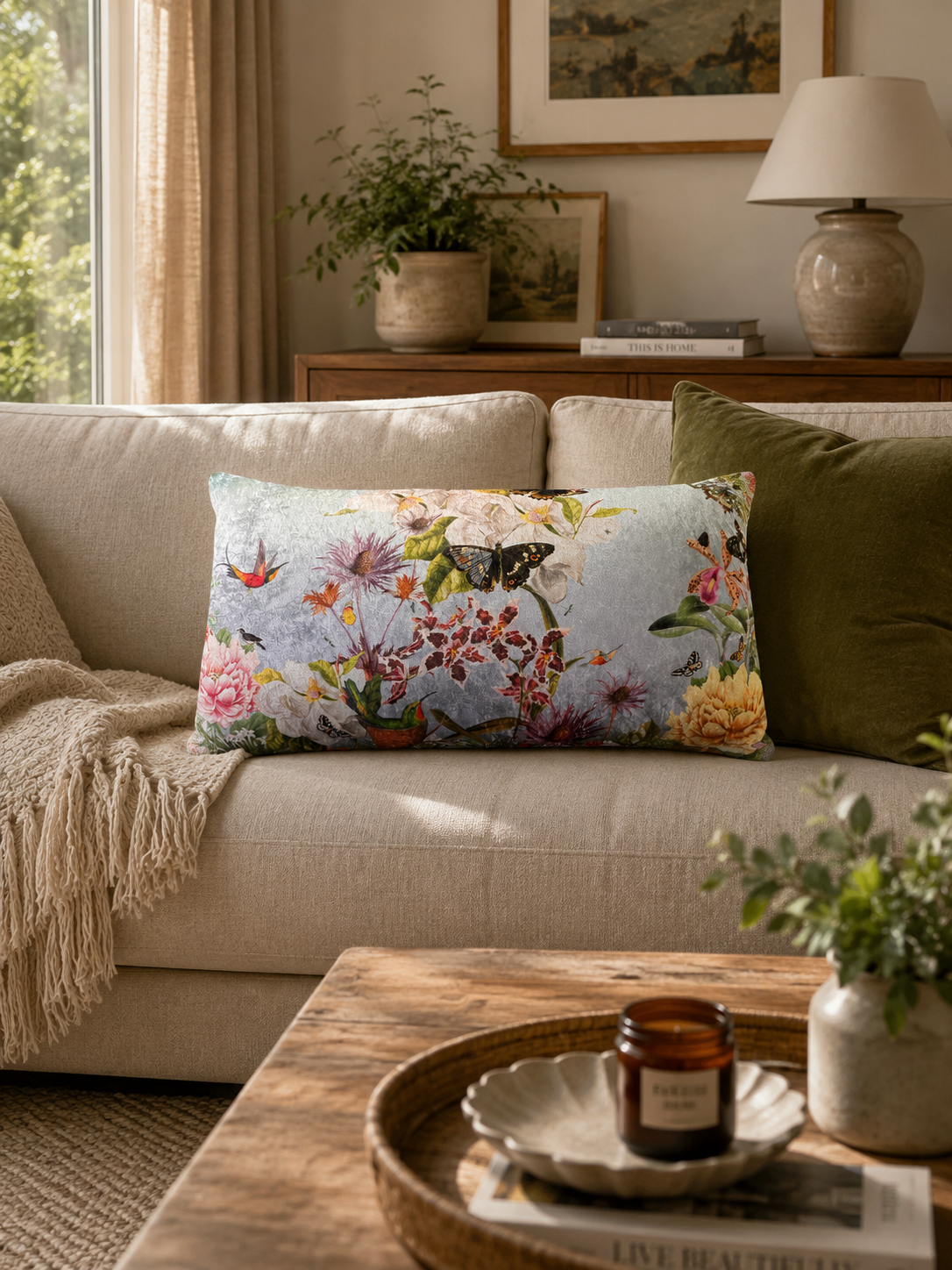 Large Lumbar - A Garden Frolic