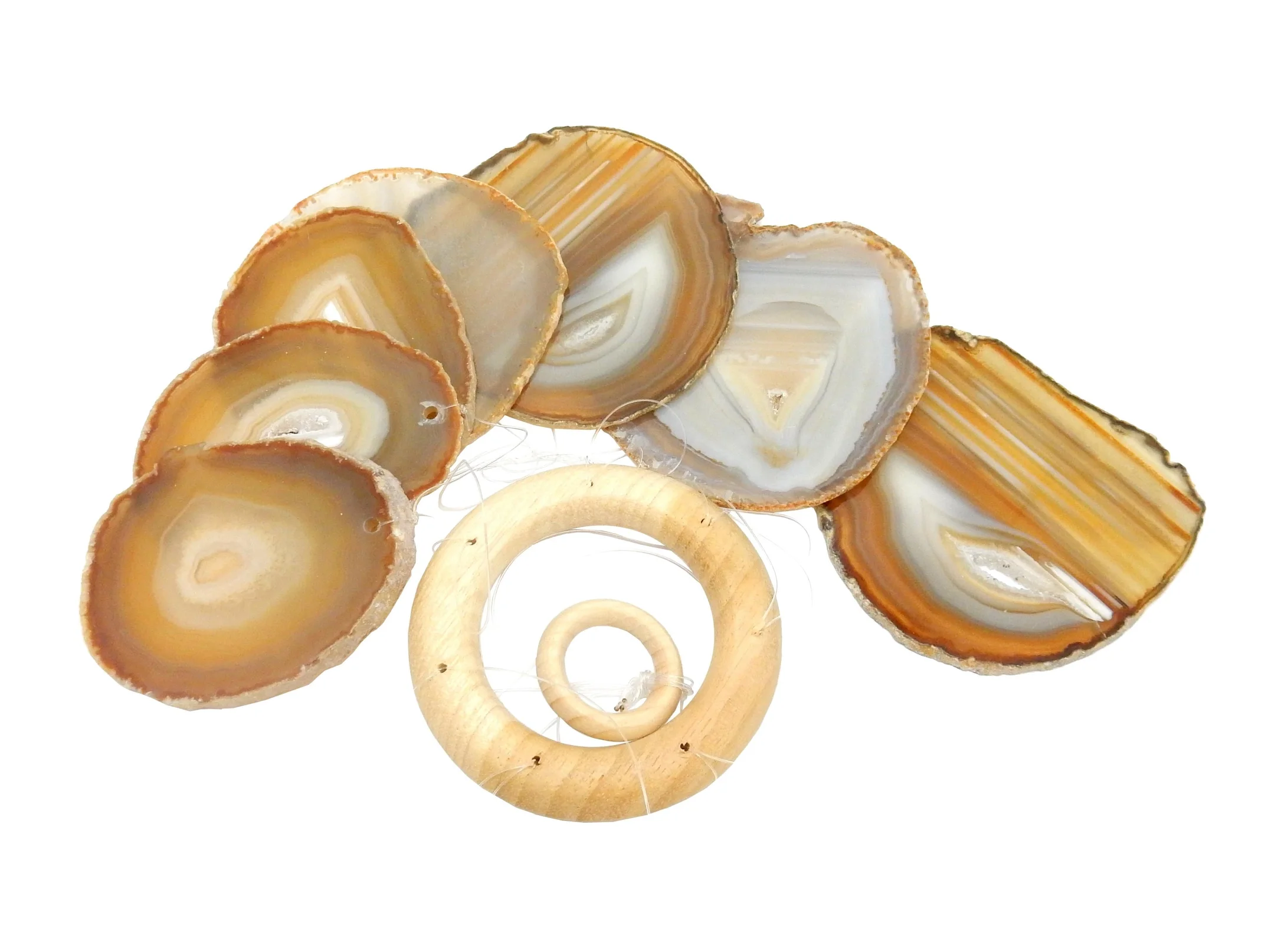 Golden Natural Crystal Windchime.webp