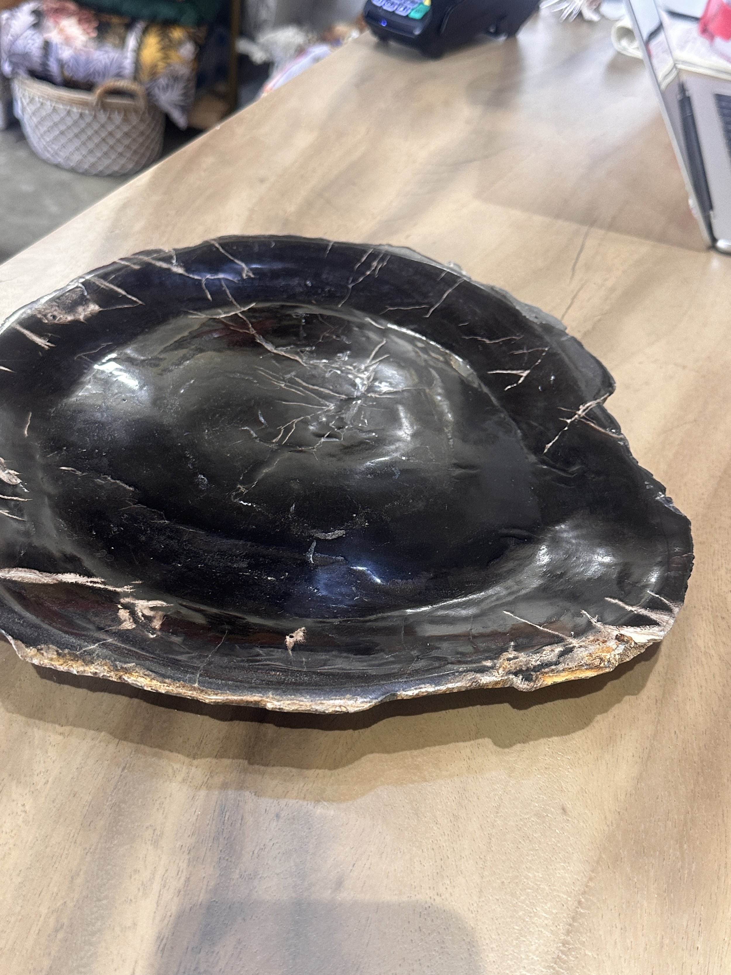 Petrified platter Black.JPG