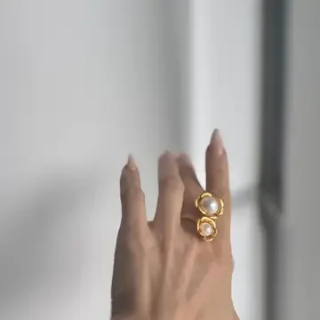 Freshwater Pearl Flower Ring.webp