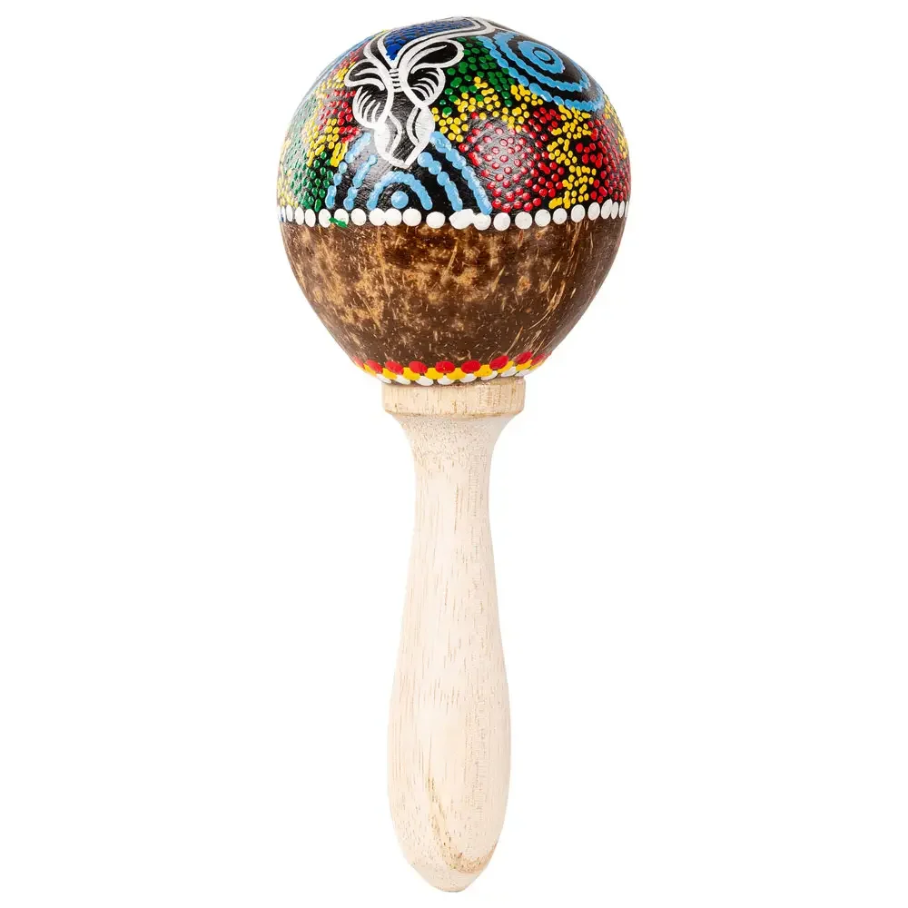 Maraca hand painted in austrlalian fashiom.webp