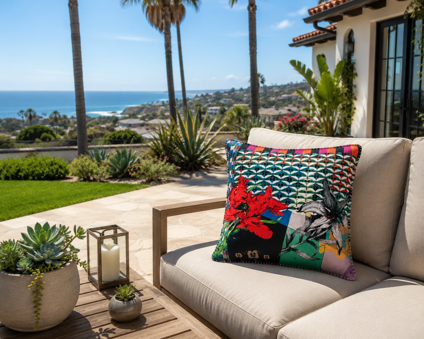 Outdoor Pillows - Flower Power