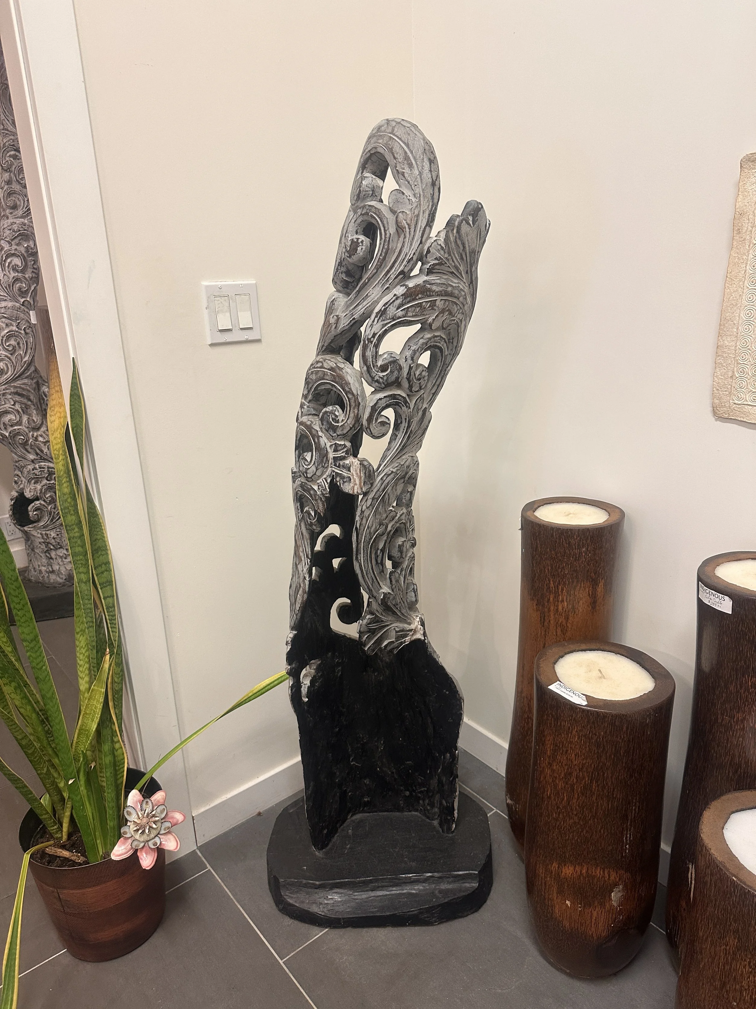 Hand carevd tree in Balinese style.JPG