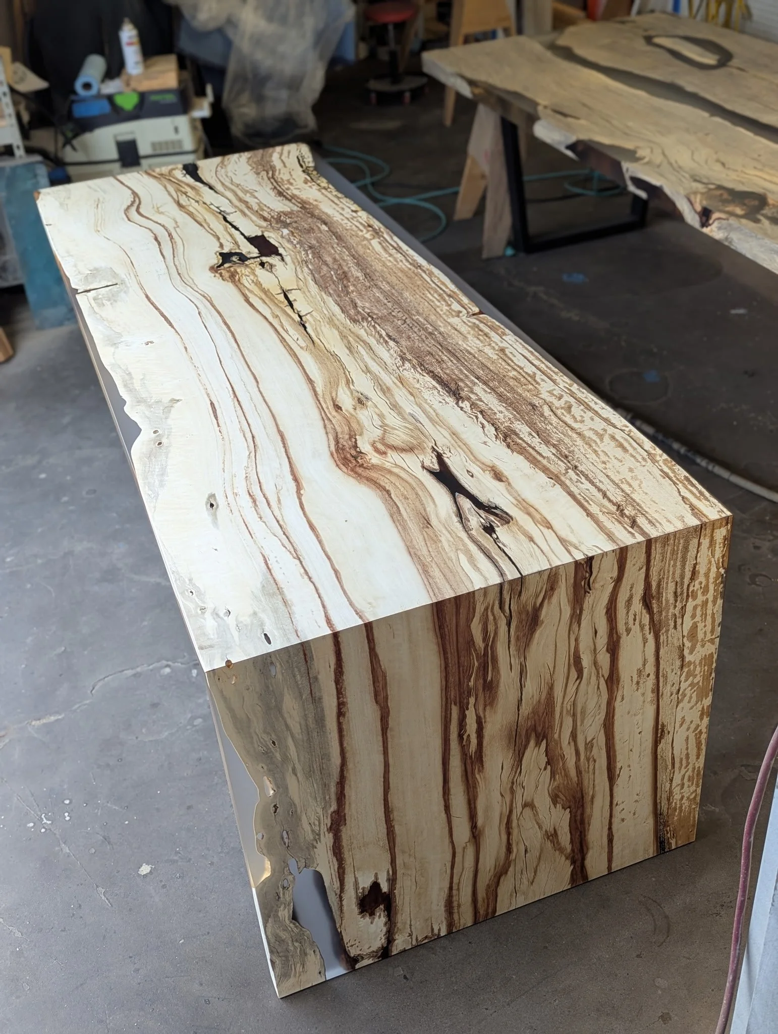 7' Tamarind Waterfall Edge Desk