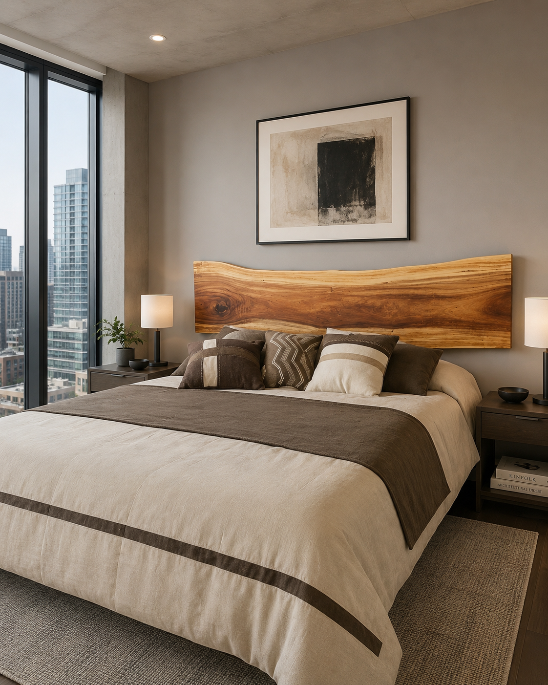 Custom Live Edge Headboard