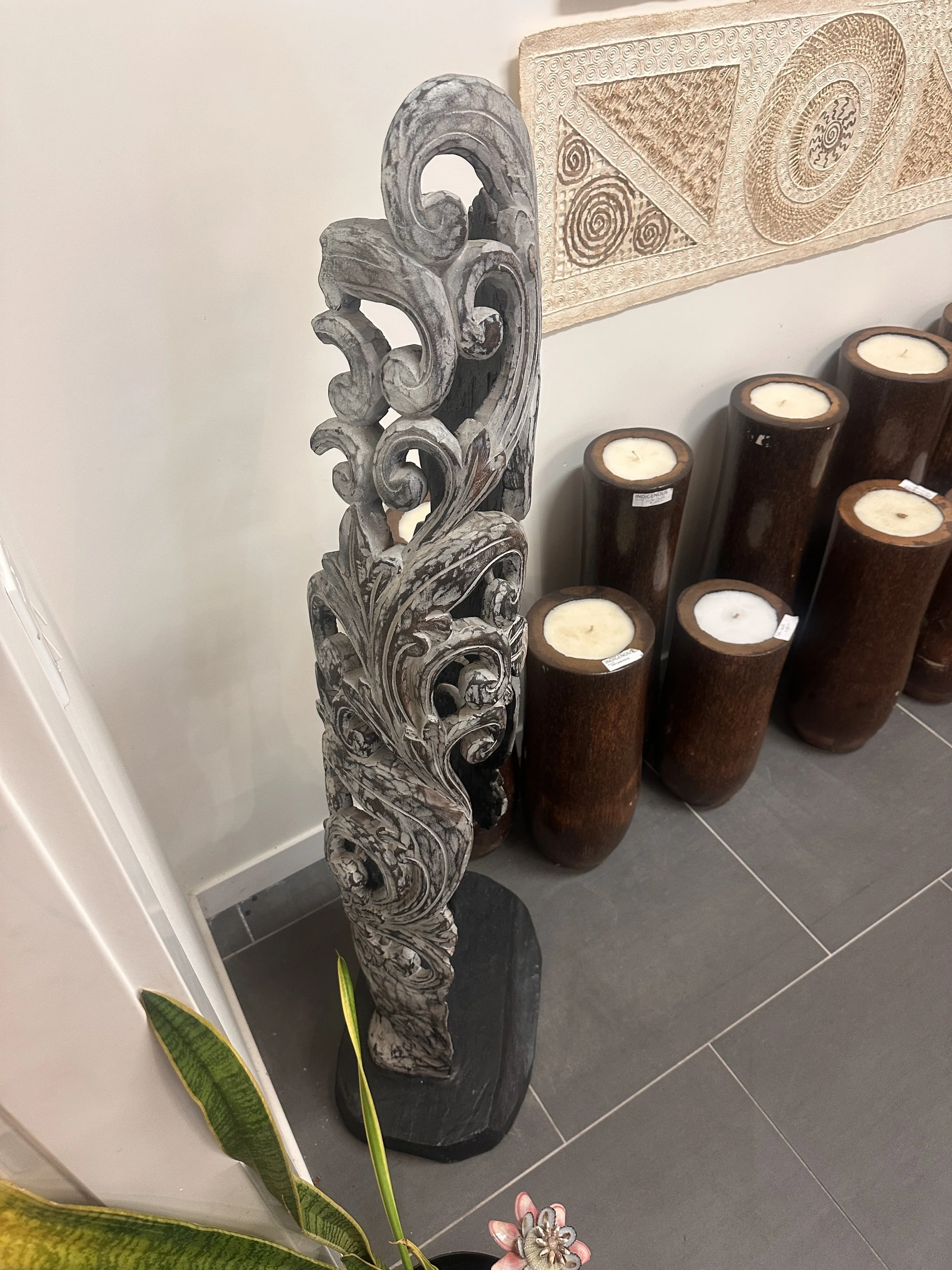Hand carved Balinese sculpture.JPG