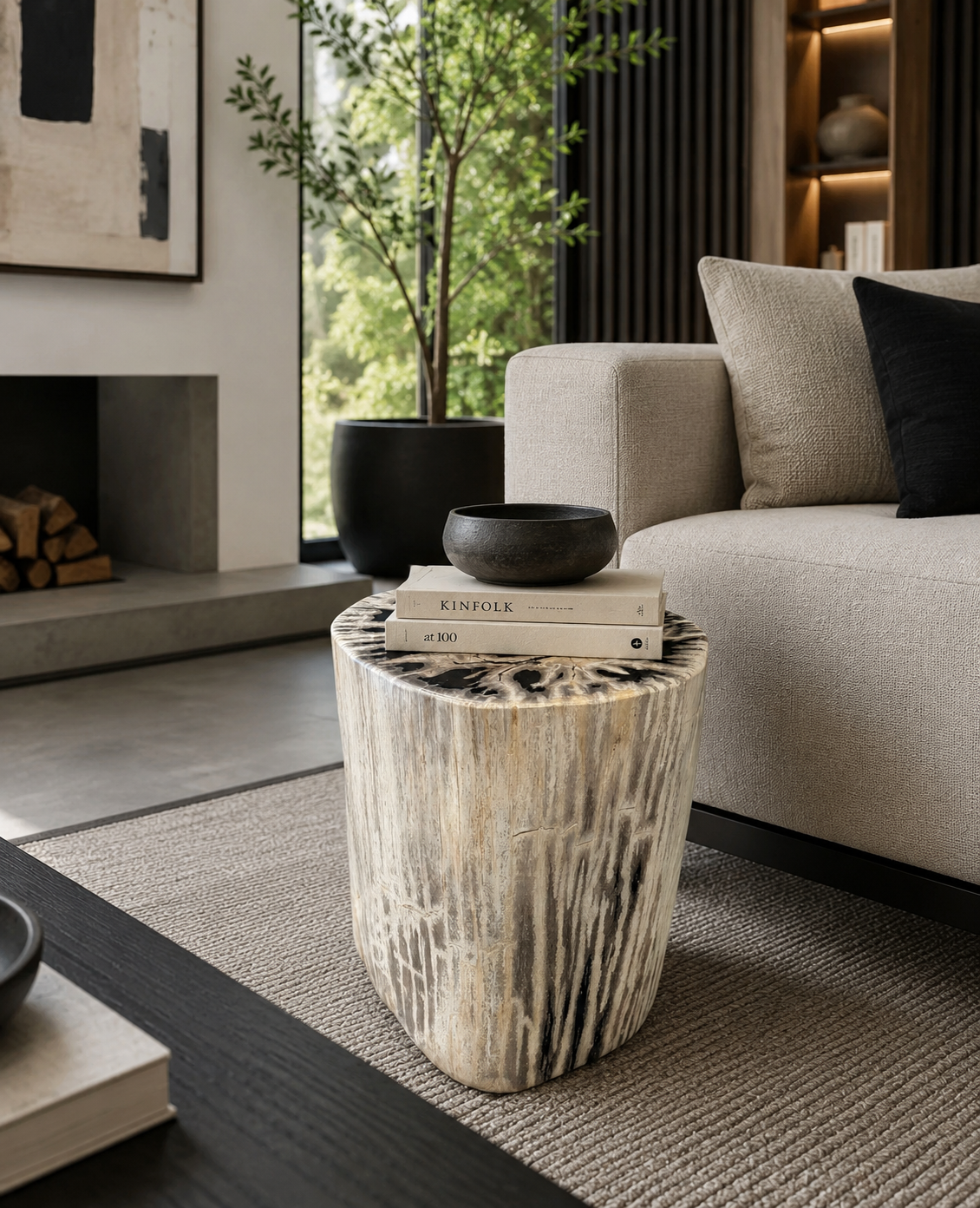Petrified Wood Stool