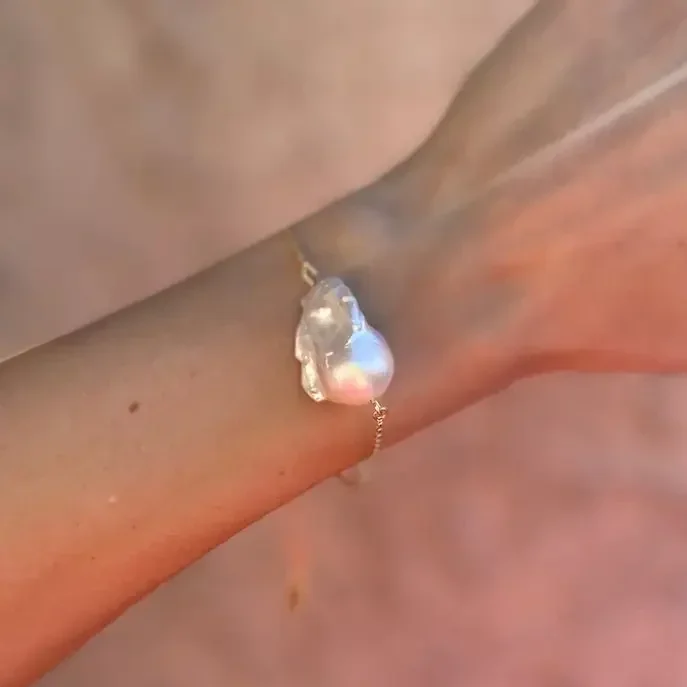 Large Baroque Pearl Bracelet