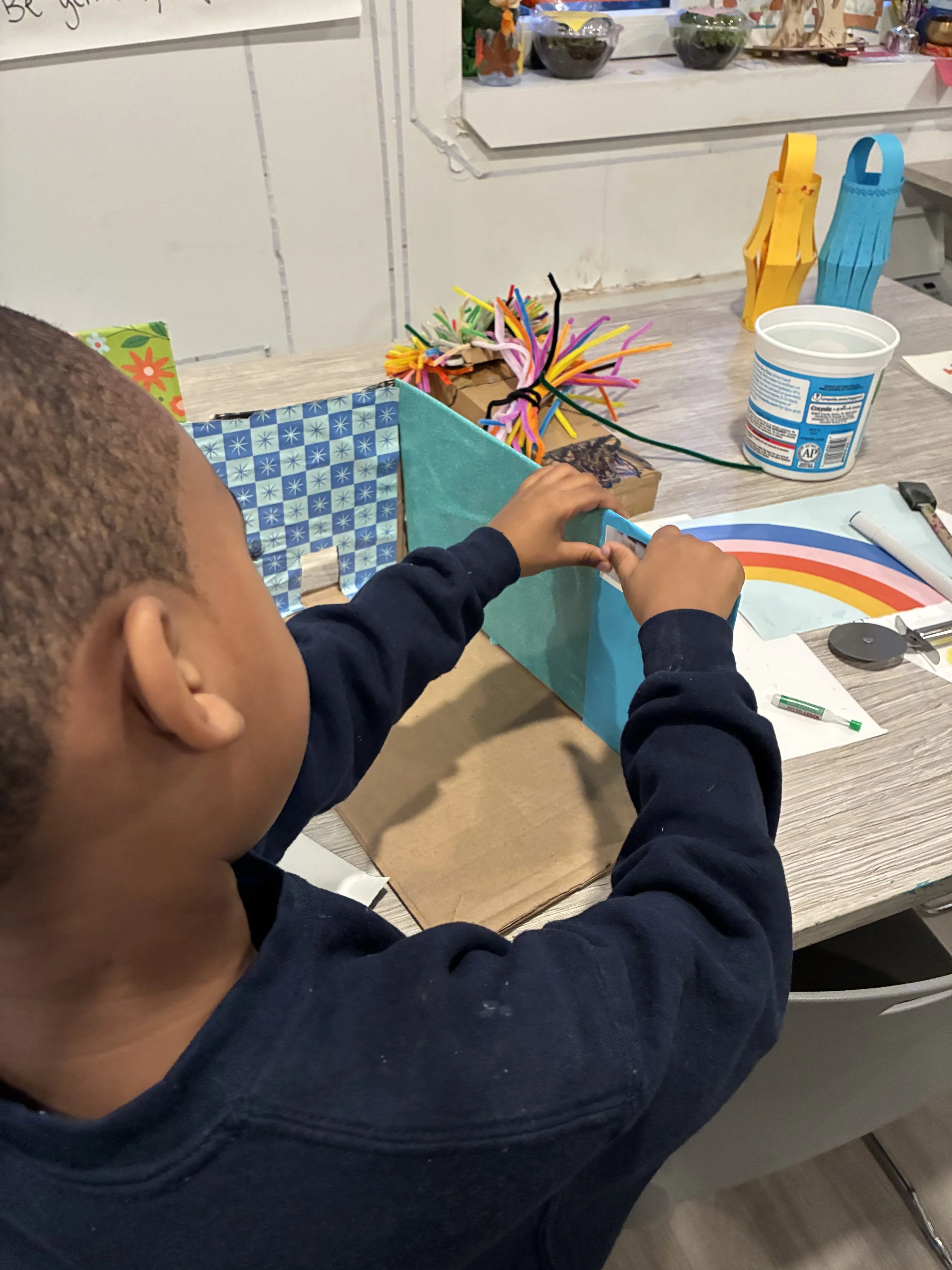 Art as a Weekly Practice at our Family Transitional Residence