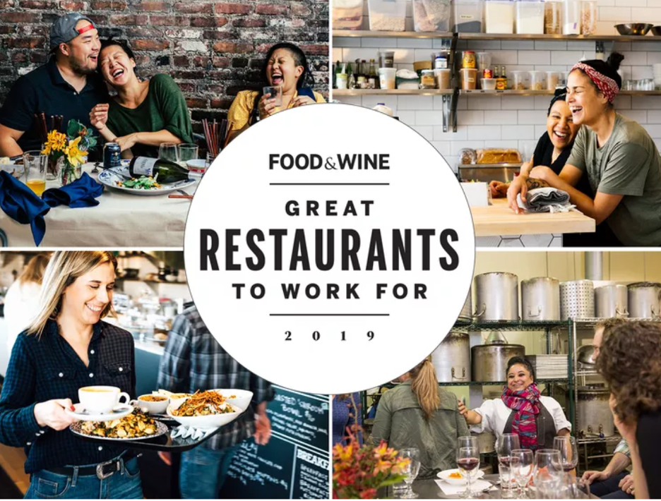 Food & Wine: 19 Great Restaurants to Work For