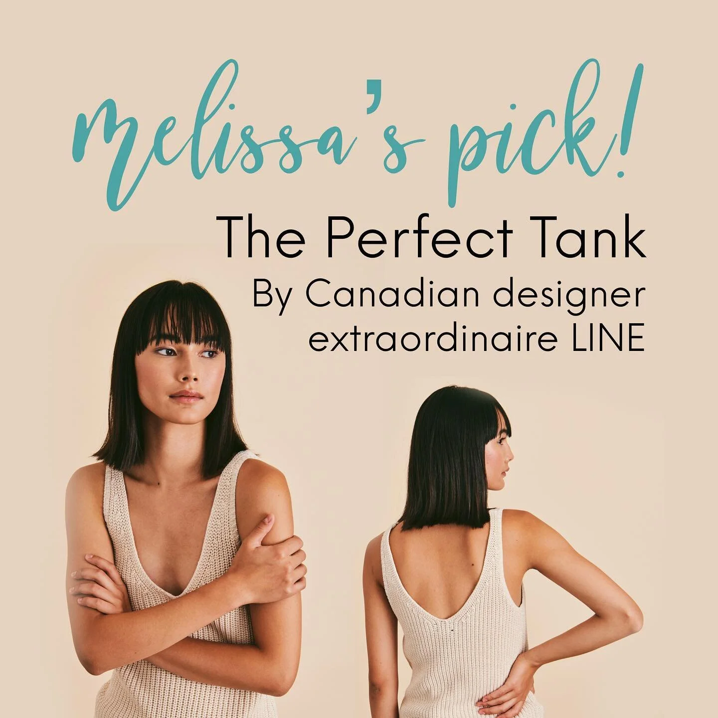 We LOVE LINE!! This fabulous tank top is a wardrobe staple with a subtle flirtatious twist 💕

Shop with us in-store! Simply call or text 416-509-7560 to book your personal shopping appointment 🛍

#summerstyle #classic #supportlocal #fashion #style 