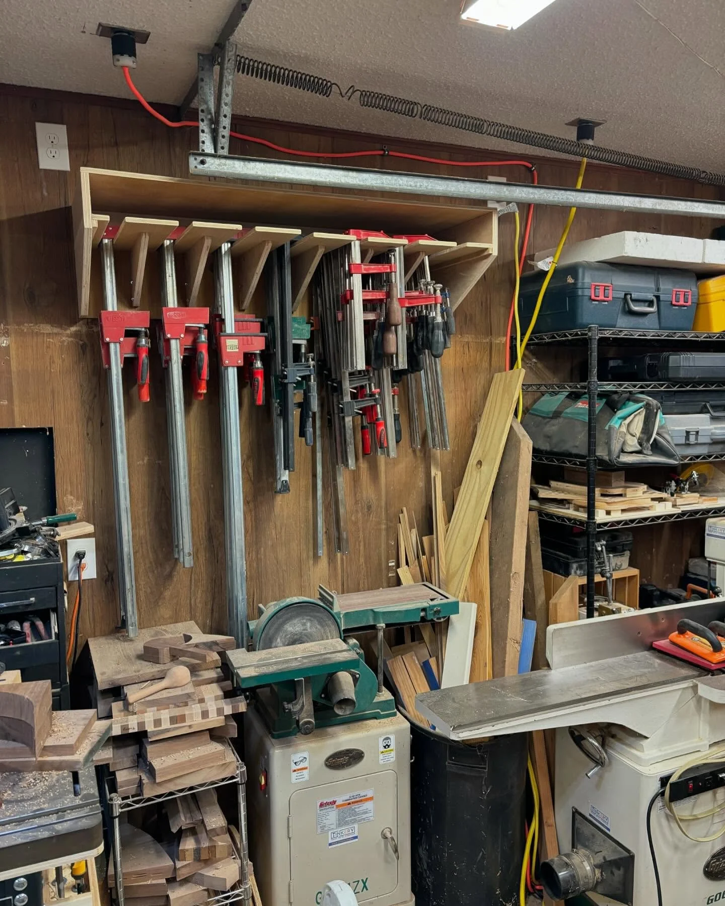 Finally getting around to making a home for all those clamps to get them out of the corners and off the floor: #clampchamp

#Tinkery 
#atx 
#woodworking 
#carpentry 
#dustylife 
#shoplife
#sawdust 
#make
#handmade
#gethandsdirty
#craft
#crafty
#worki