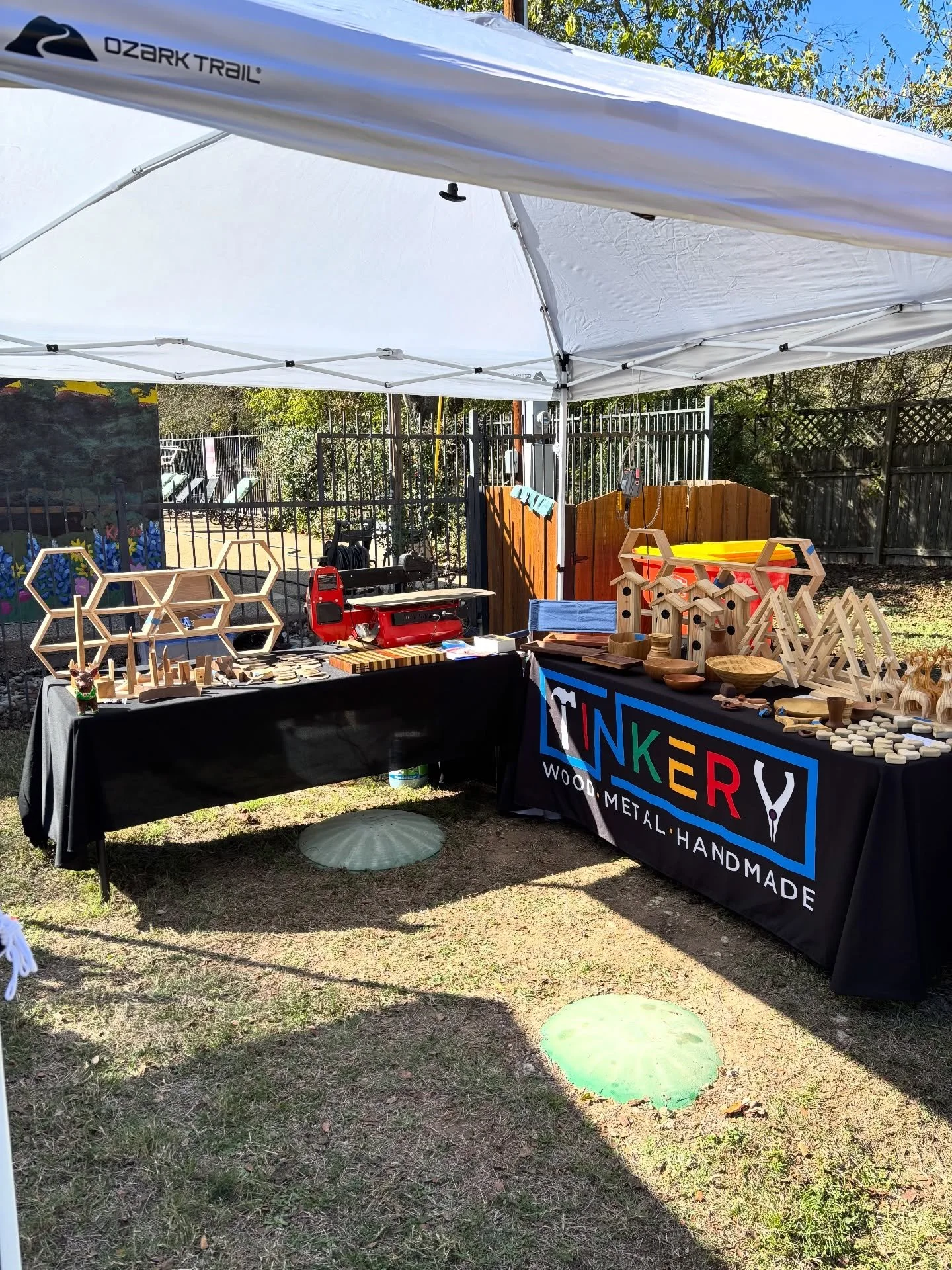 The Granada Hills Neighborhood Craft Fair is open for business so come on down!

The Craft Fair is in Southwest Austin today until 4pm. Check it out at the corner of El Rey Blvd and Espanola Trail. 

#Tinkery 
#atx 
#woodworking 
#carpentry 
#dustyli