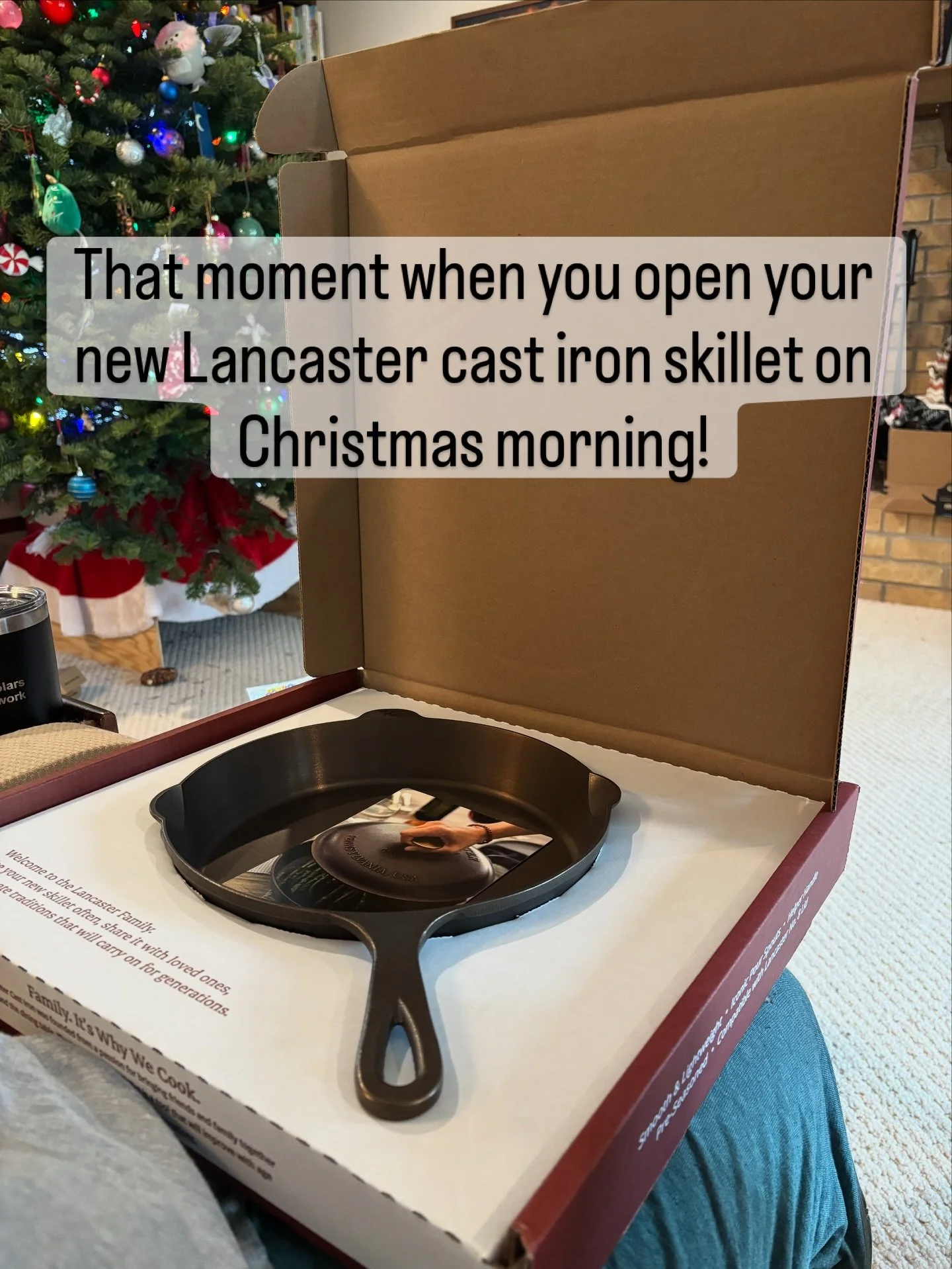 Best present for Dad under the tree this year!

The @lancastercastiron #8 skillet is absolutely gorgeous and I can&rsquo;t wait to put it to work!