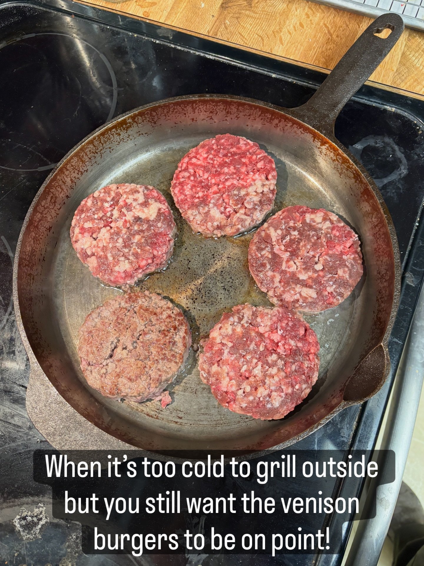 The @fbg_castiron skillet coming in clutch to put a beautiful sear on these bad boys and finish them just below medium rare in the center. #castiron #staywarm