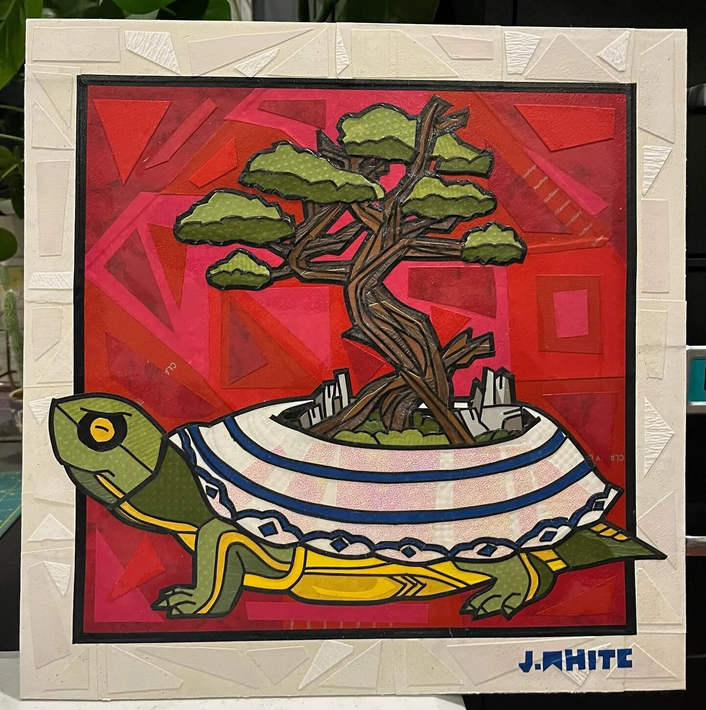 BONSAI IN A HALF SHELL 🐢💥
✂️ all cut paper on wood panel
.
.
.
.
#papercollage #paparart #paper #papercrafts #artofig #artofinstagram #artistsoninstagram #artgallery #artoftheday #artlover #cutandpaste
#cutandpastecollage #create #createcommune #cr