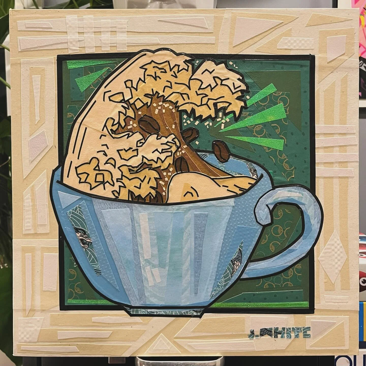 It&rsquo;s time for your morning coffee 😊☕️
THE GREAT WAKE 🌊 cut paper on wood ✂️
👉 Available for purchase at my show in May
.
.
.
.
#papercollage #paparart #paper #papercrafts #artofig #artofinstagram #artistsoninstagram #artgallery #artoftheday 