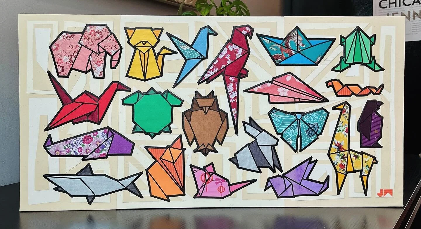 Back to Basics 🦊🐭🦋🐸🐰🐳🐧 #papercollage #paparart #paper #papercrafts #artofig #artofinstagram #artistsoninstagram #artgallery #artoftheday #artlover #cutandpaste #cutandpastecollage #create #create #createeveryday #japaneseart #origami #foldedpa