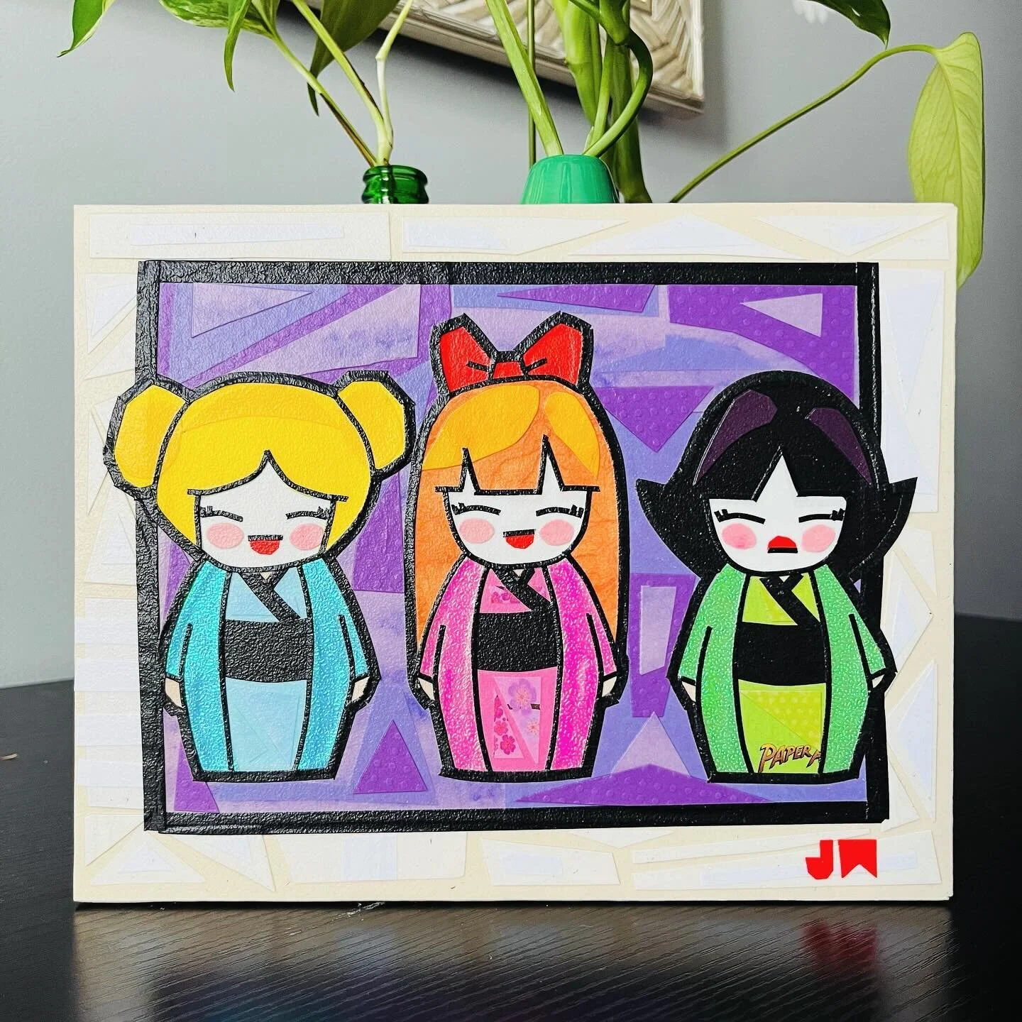 🩵🩷💚 PAPERpuff Girls 💥💥💥
(Powerpuff Girls as Kokeshi Dolls)
.
.
.
.
#papercollage #paparart #paper #papercrafts #artofig #artofinstagram #artistsoninstagram #artgallery #artoftheday #artlover #cutandpaste #cutandpastecollage #create #create:ommu