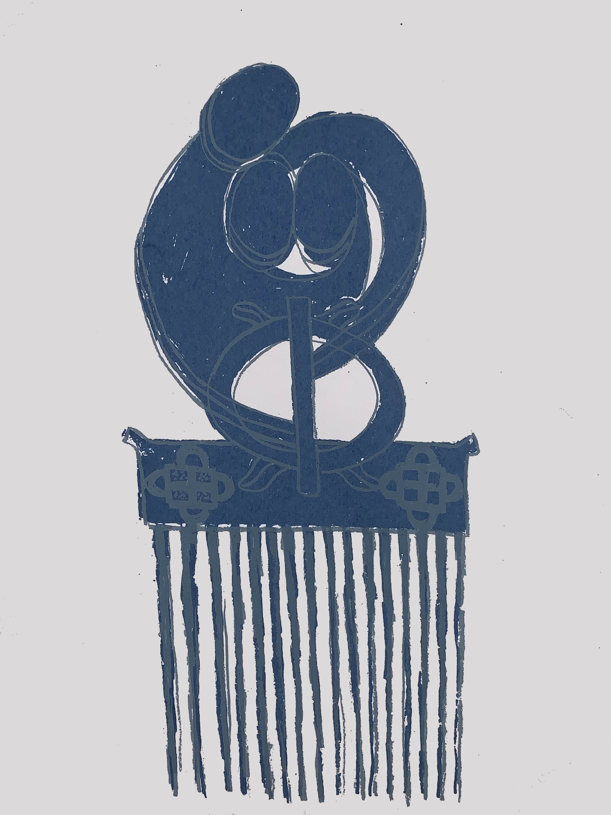 The Warm Embrace, Silkscreen, 11x15, Edition of 25, 2019.
