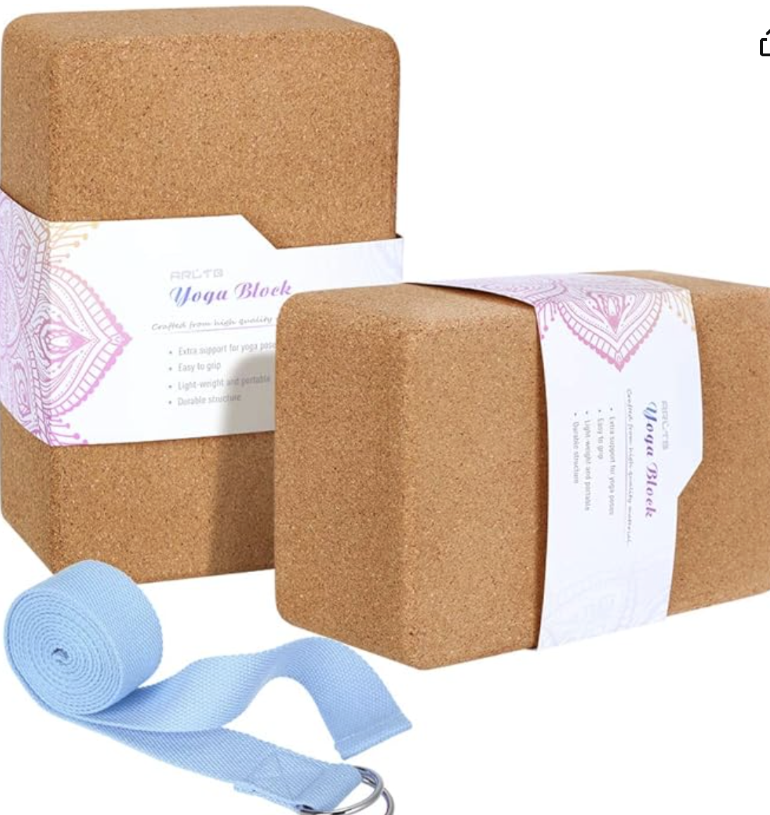Cork Yoga Blocks and Strap
