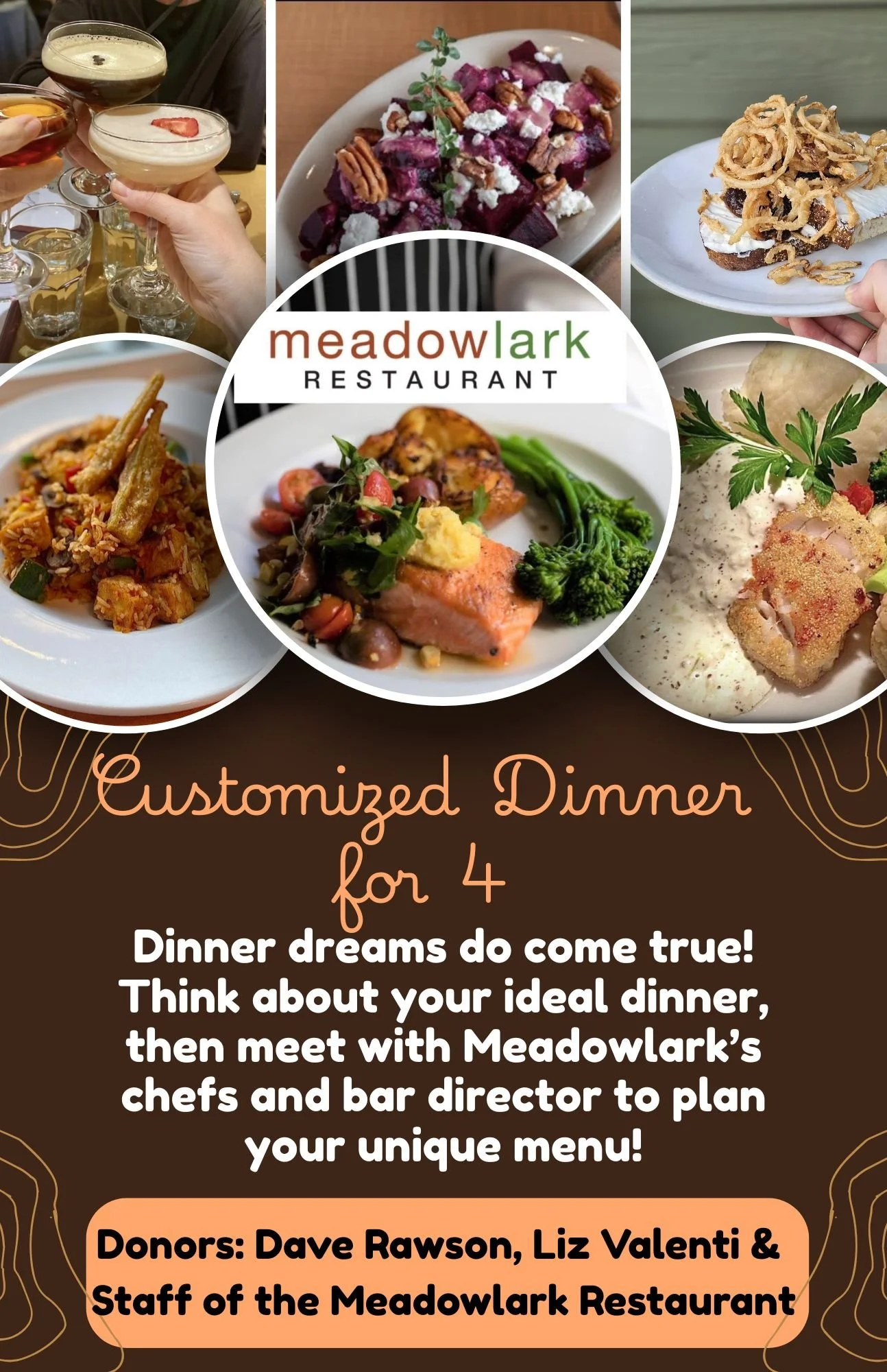 Live Auction - Meadowlark Customized Dinner