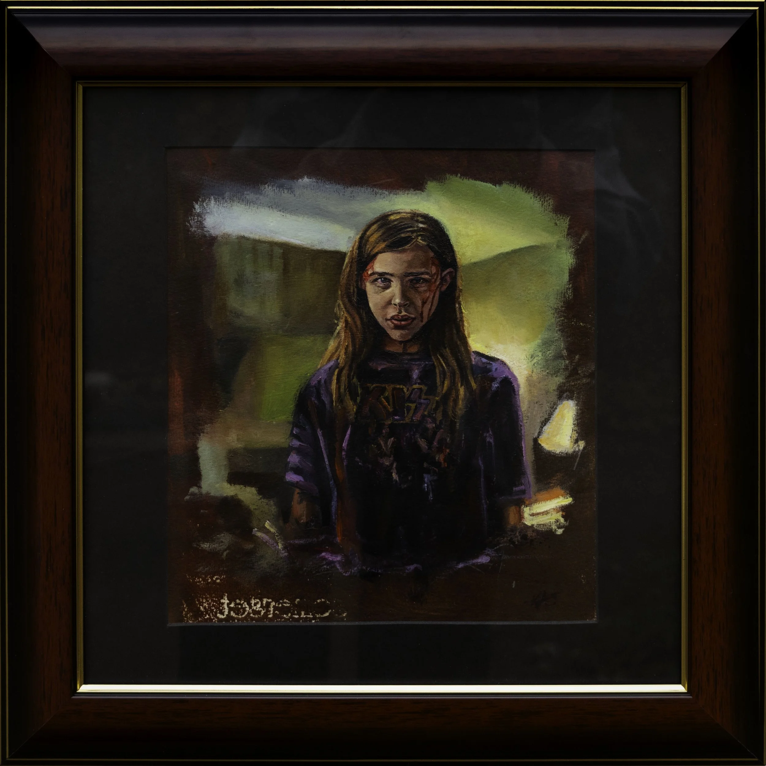 Let Me In, 2025, oil on paper, 10.5"x10"