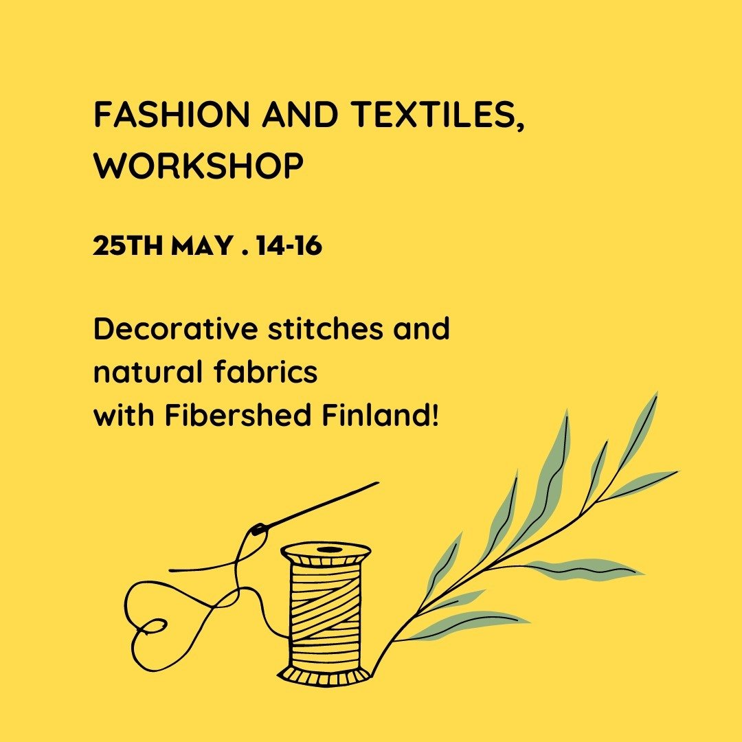 We're so excited to have @fibershed_finland join @cooperative3e for our first circular economy workshop in Vaasa 💛 

What is the importance of choosing natural fibers for our fashion and textiles, and how can we easily identify these fibers by sight