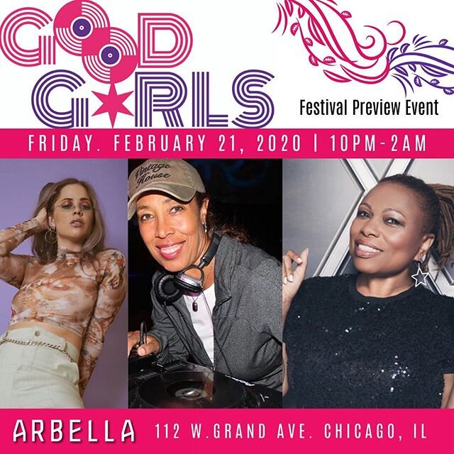 💥 GOOD GRRLS 💥 @lorabranch and @djladyd run house music in Chicago. They&rsquo;re also mentors, mothers, and visionaries. THIS Friday I get to play with them. A full dream. We aren&rsquo;t just good for girls, we&rsquo;re just good.