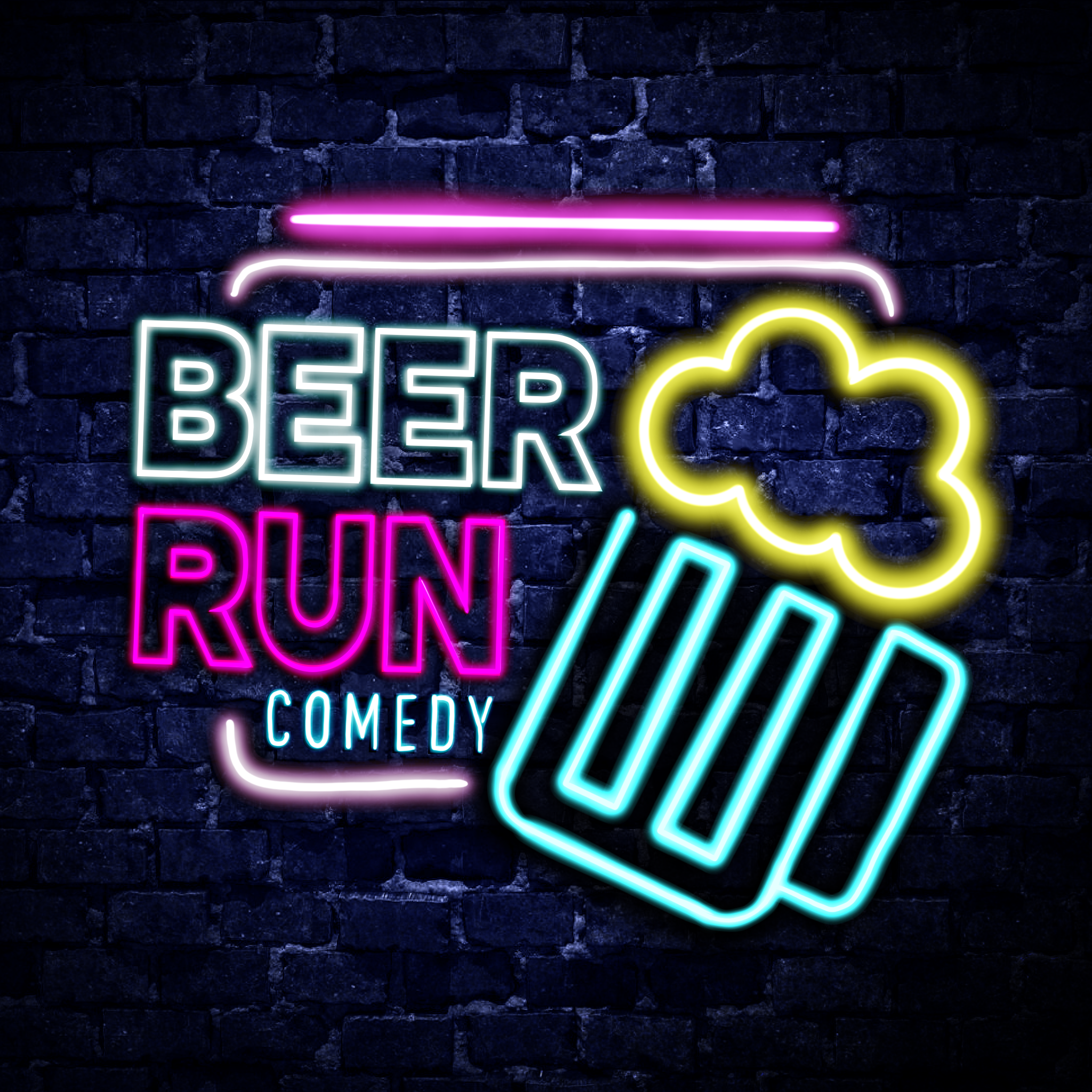  Baltimore Based Comedy Group "Beer Run Comedy" Logo Designs