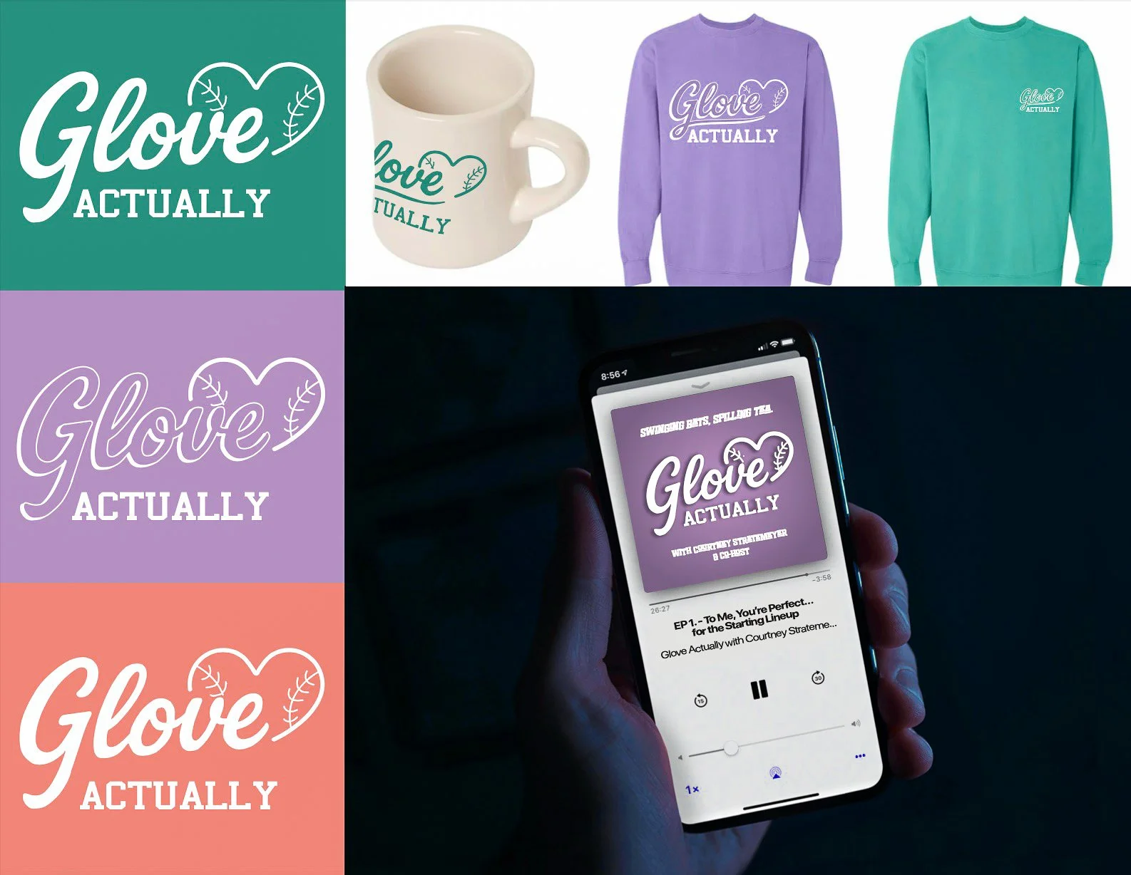 Glove Actually Podcast Logo & Branding (2025)