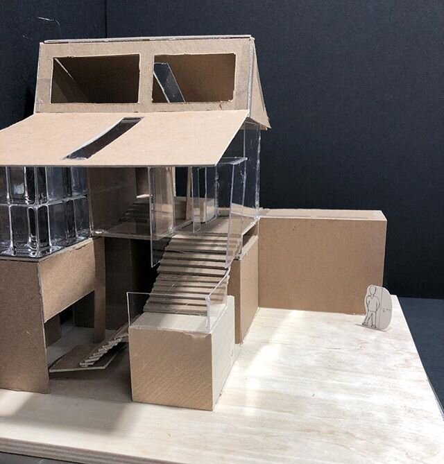 Parsons 2 W 13th St, Skyroom + 11th Fl. Live/Work design model, floor plan, progress and final model. Given plastic blocks; bending and layering as verbs. #parsonsschoolofdesign #parsons #interiordesign #modern #architecture #nyc #newyork #design #st
