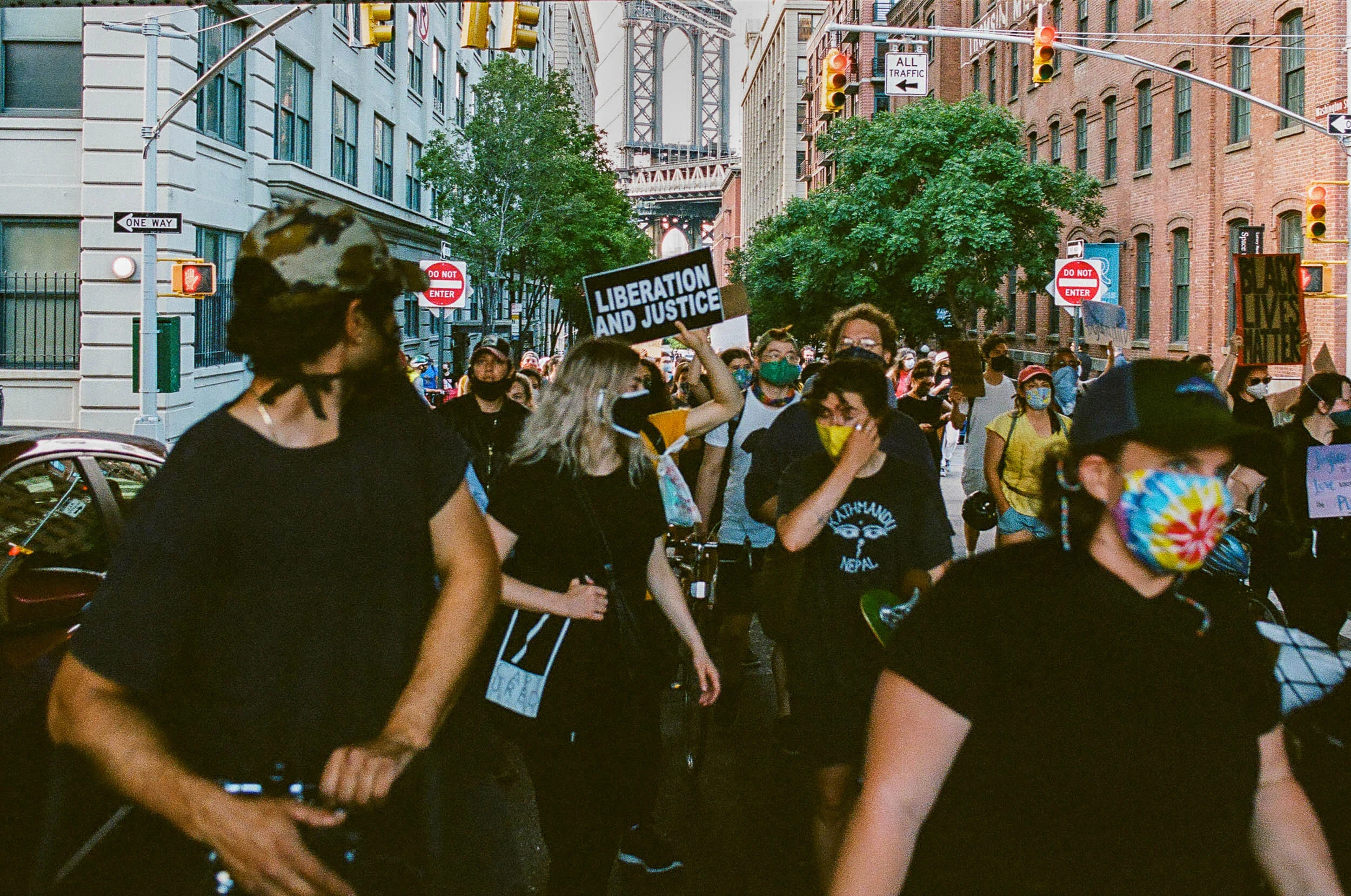 Juneteenth March in Brooklyn — Nikon F2s / Kodak Portra 400 ©2020 Gavin Haag